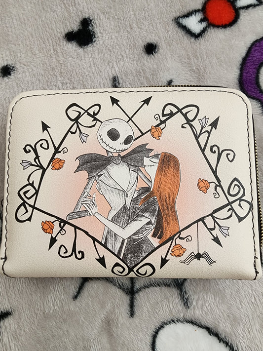 Loungefly Disney Nightmare Before Christmas Jack and Sally Vine Wallet