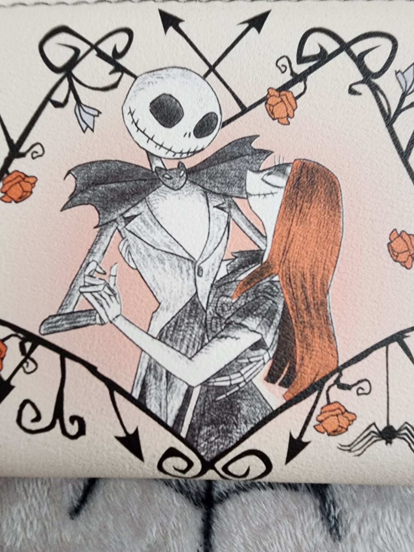 Loungefly Disney Nightmare Before Christmas Jack and Sally Vine Wallet