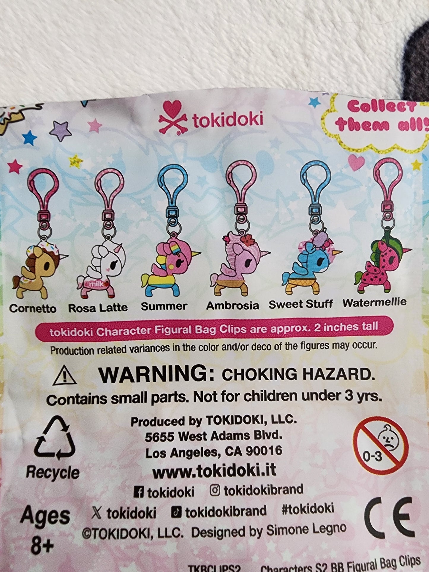 Tokidoki Unicorno Characters Series 2 Mystery Bag Clips