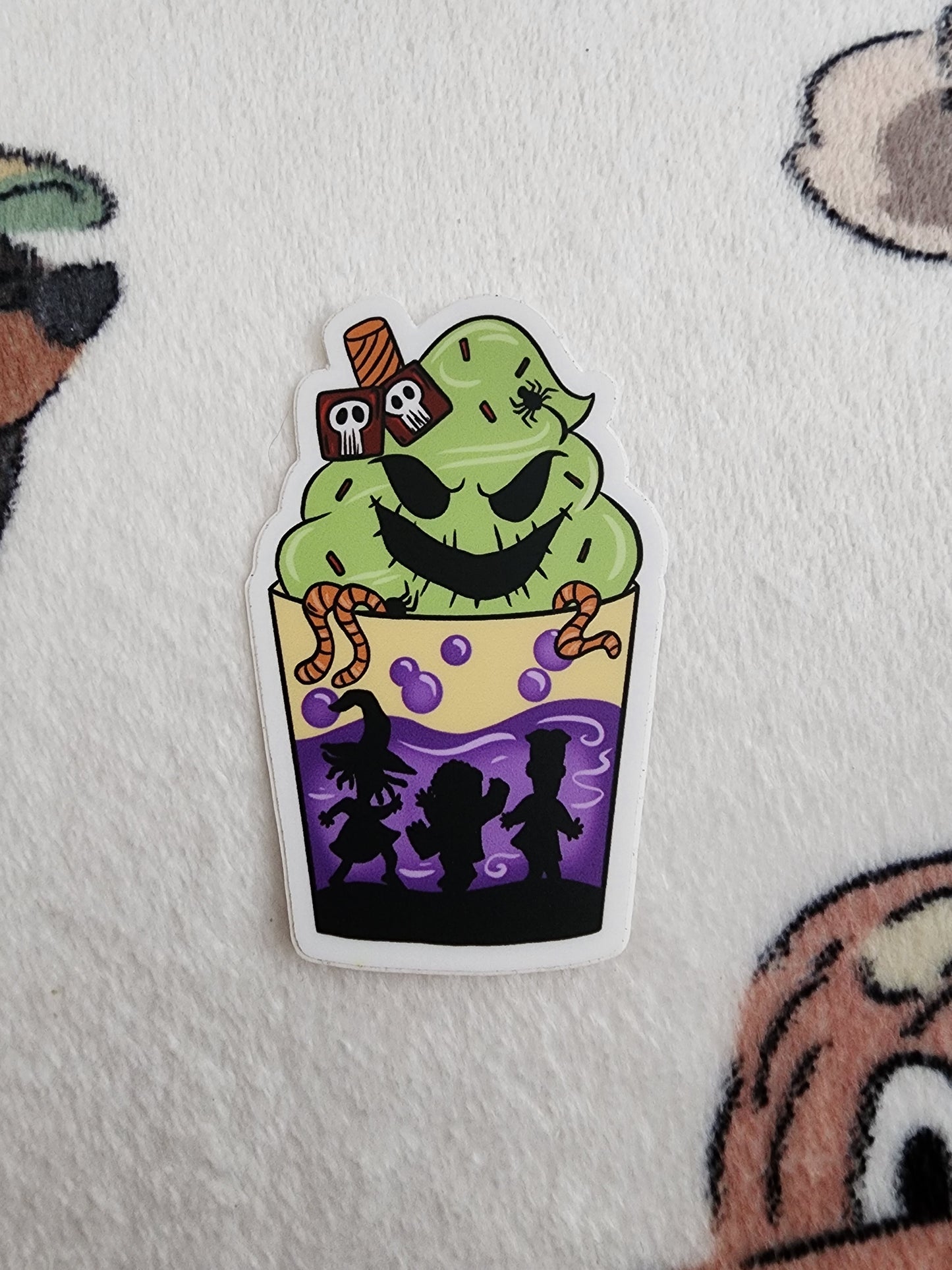 Disney Nightmare Before Christmas Oggie Boogie Drink Sticker