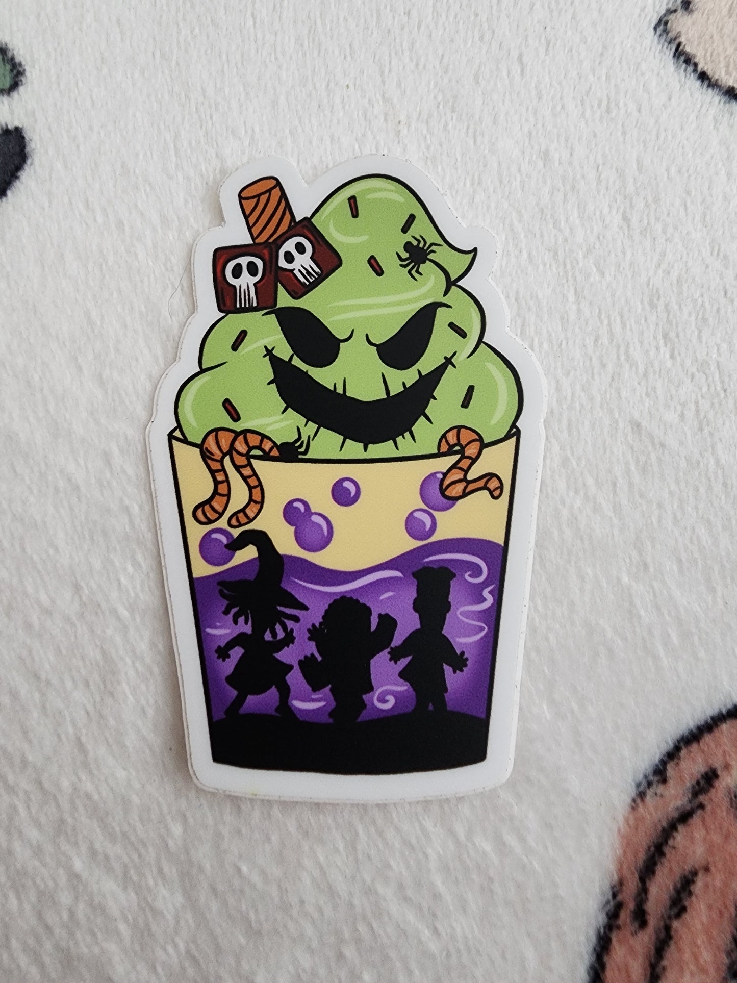 Disney Nightmare Before Christmas Oggie Boogie Drink Sticker