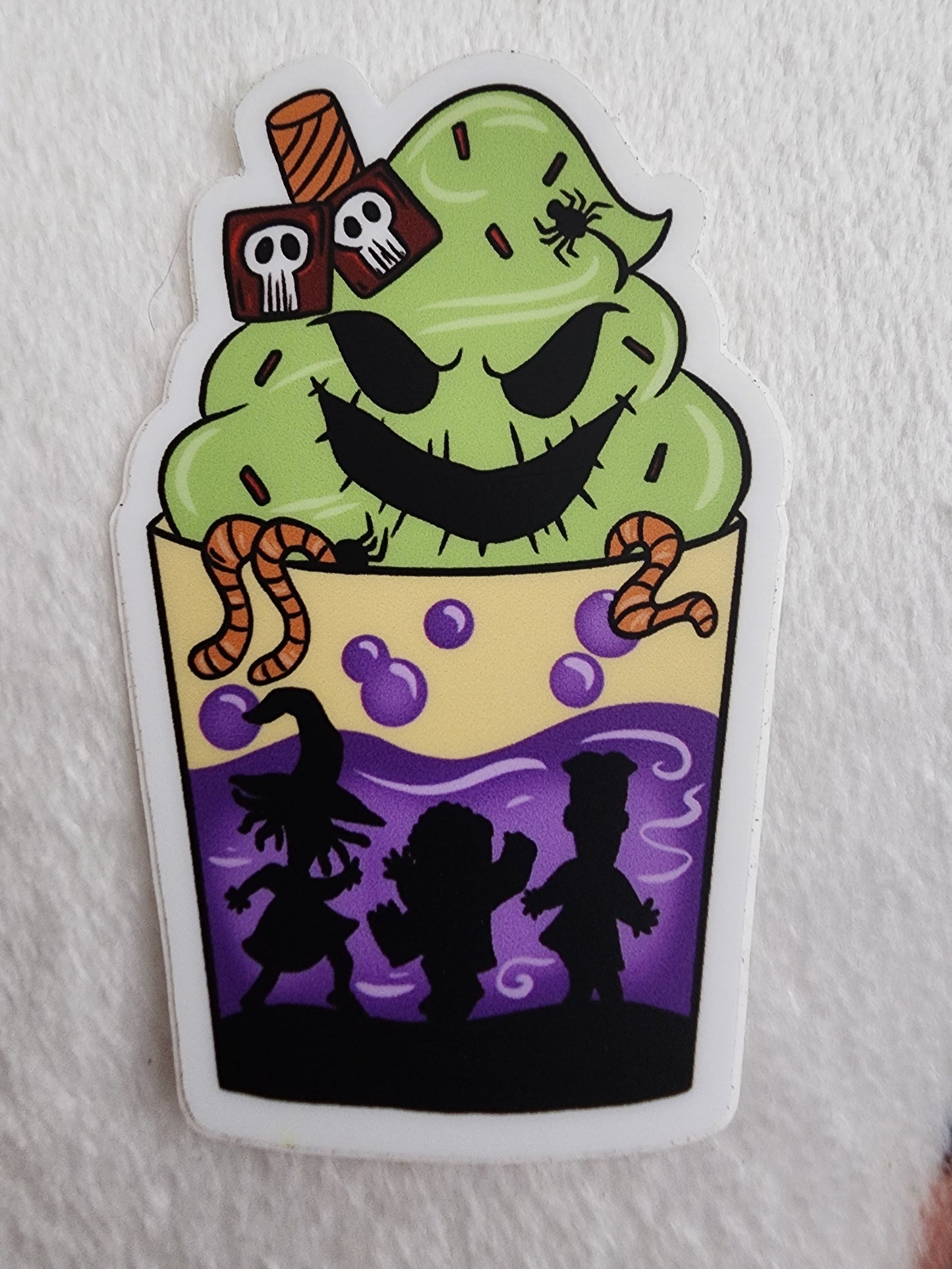 Disney Nightmare Before Christmas Oggie Boogie Drink Sticker