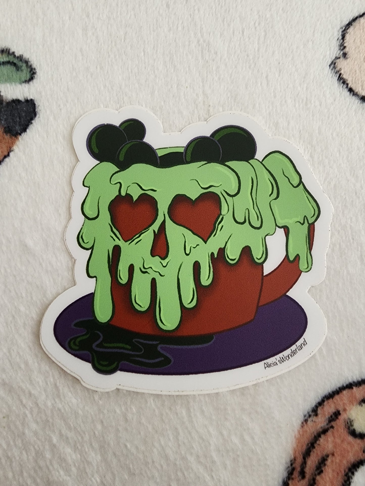 Disney Evil Queen's Poison Apple Mug Sticker