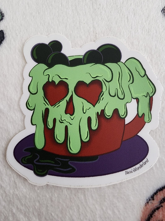 Disney Evil Queen's Poison Apple Mug Sticker