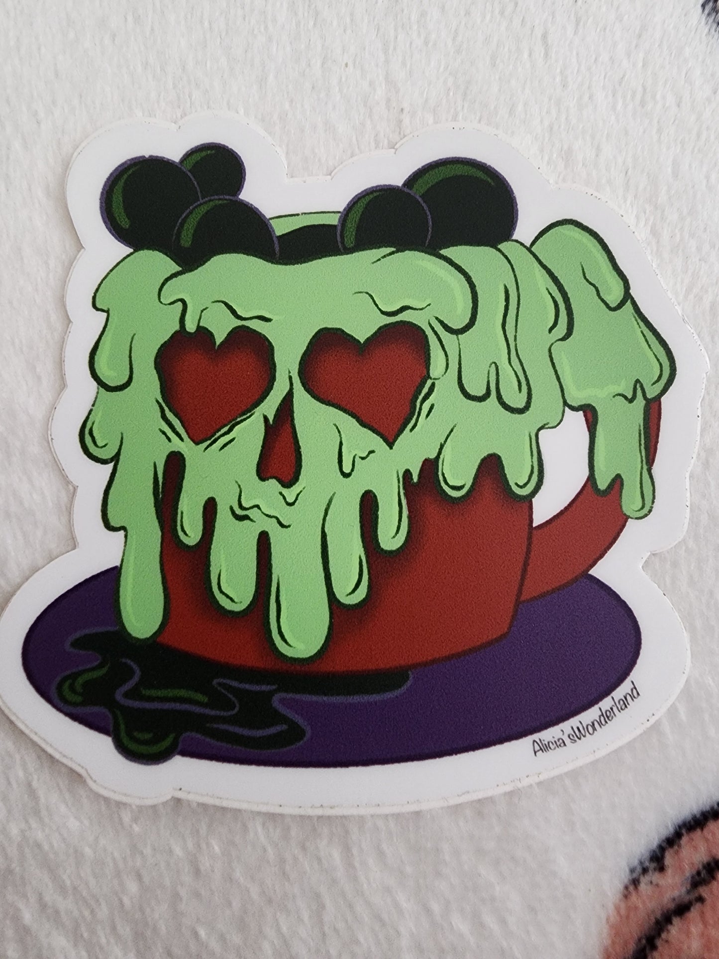 Disney Evil Queen's Poison Apple Mug Sticker