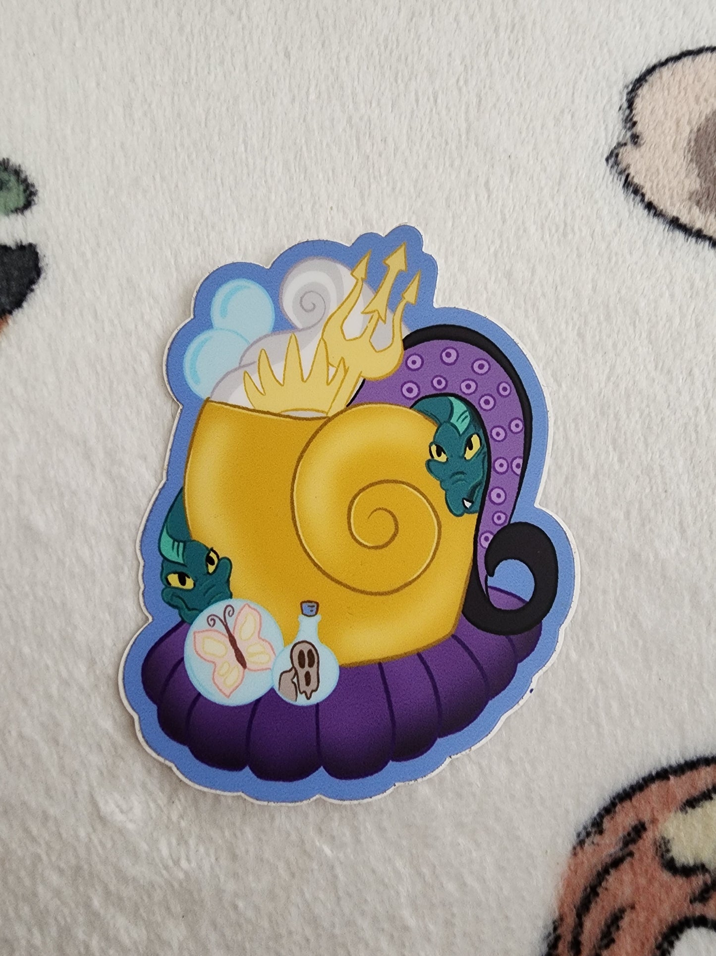 Disney Ursula Drink Sticker