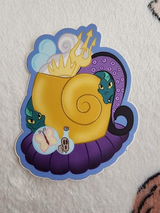 Disney Ursula Drink Sticker