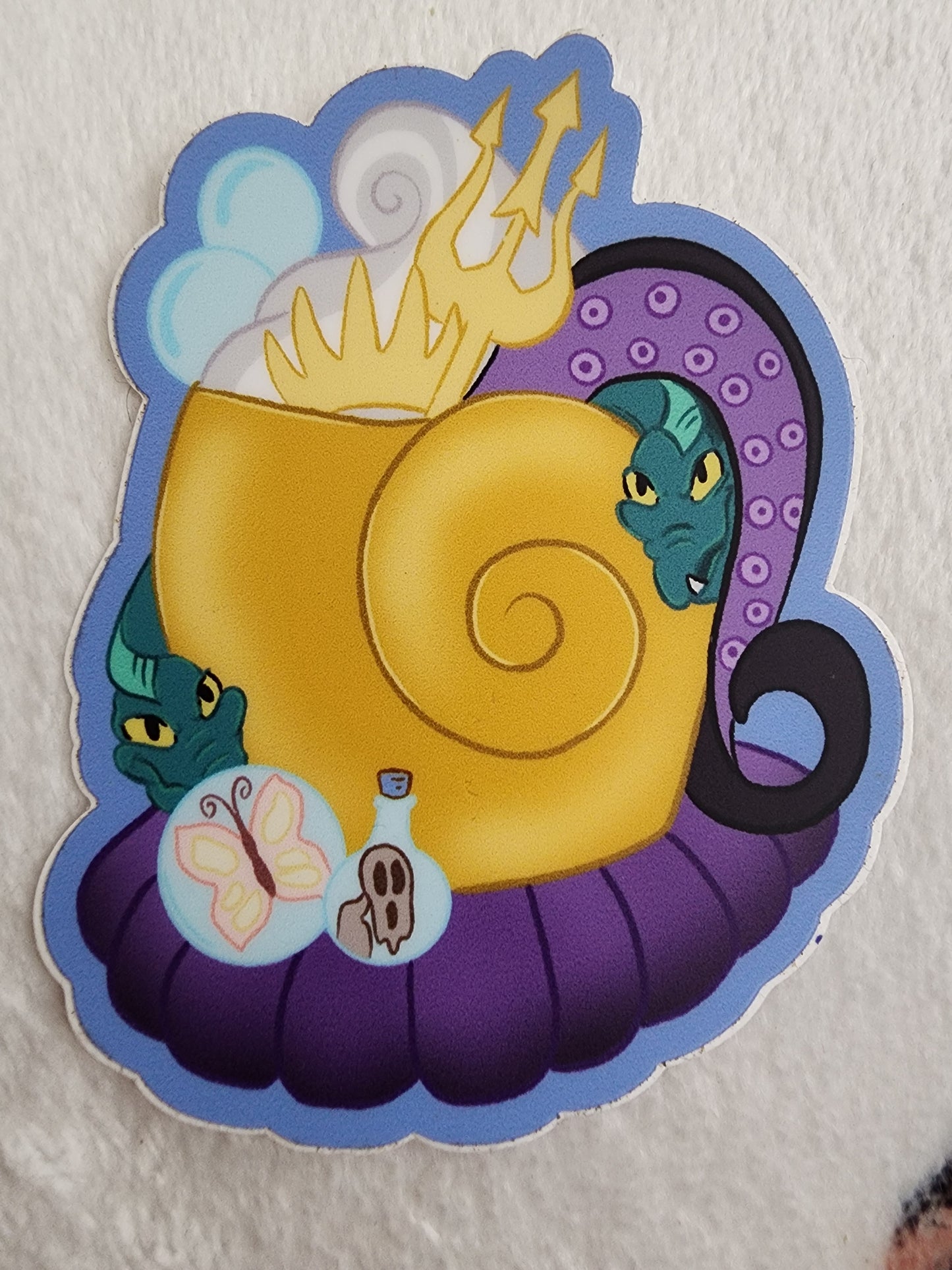 Disney Ursula Drink Sticker