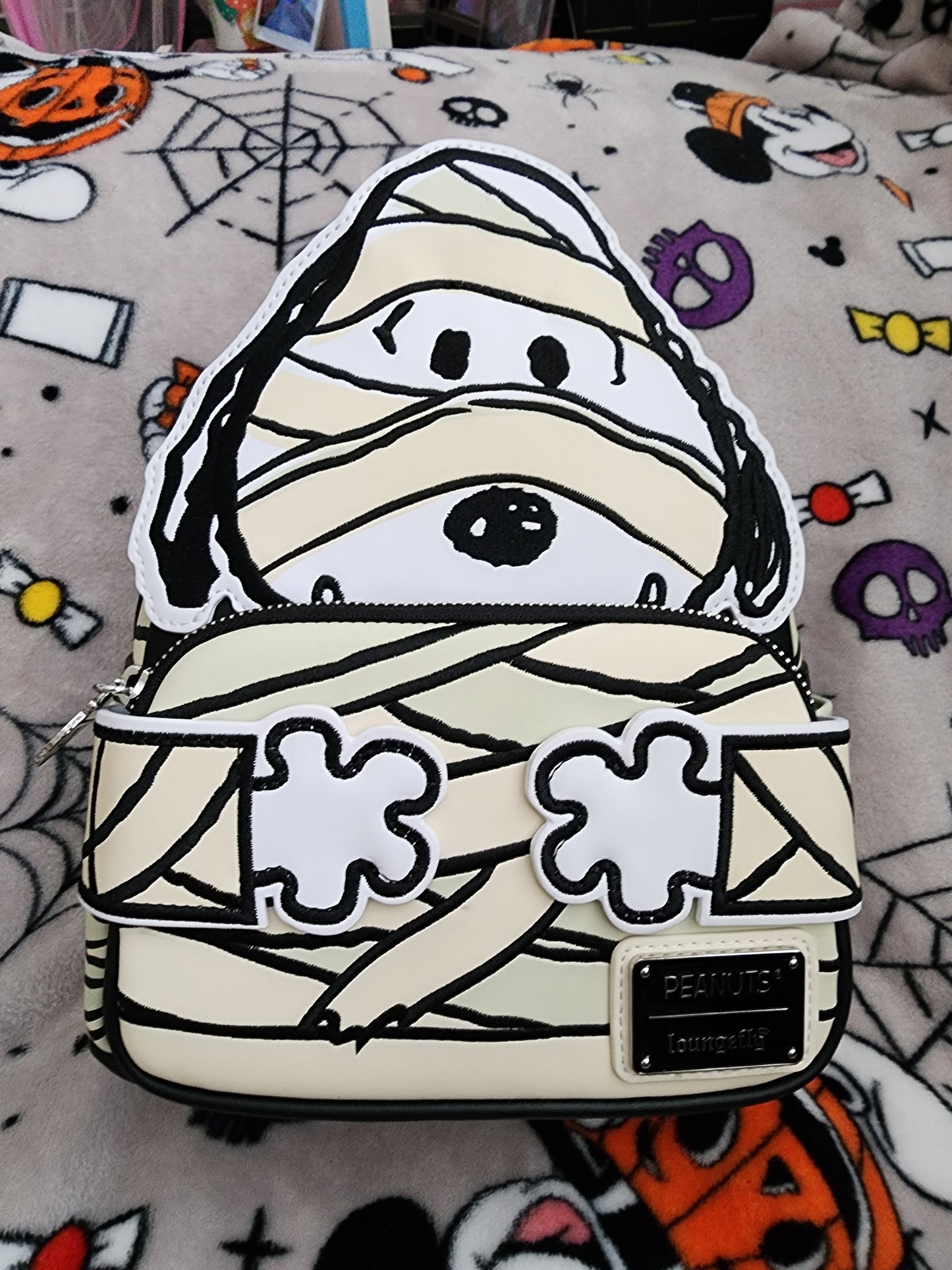 Loungefly Peanuts Snoopy as a Mummy Halloween Backpack