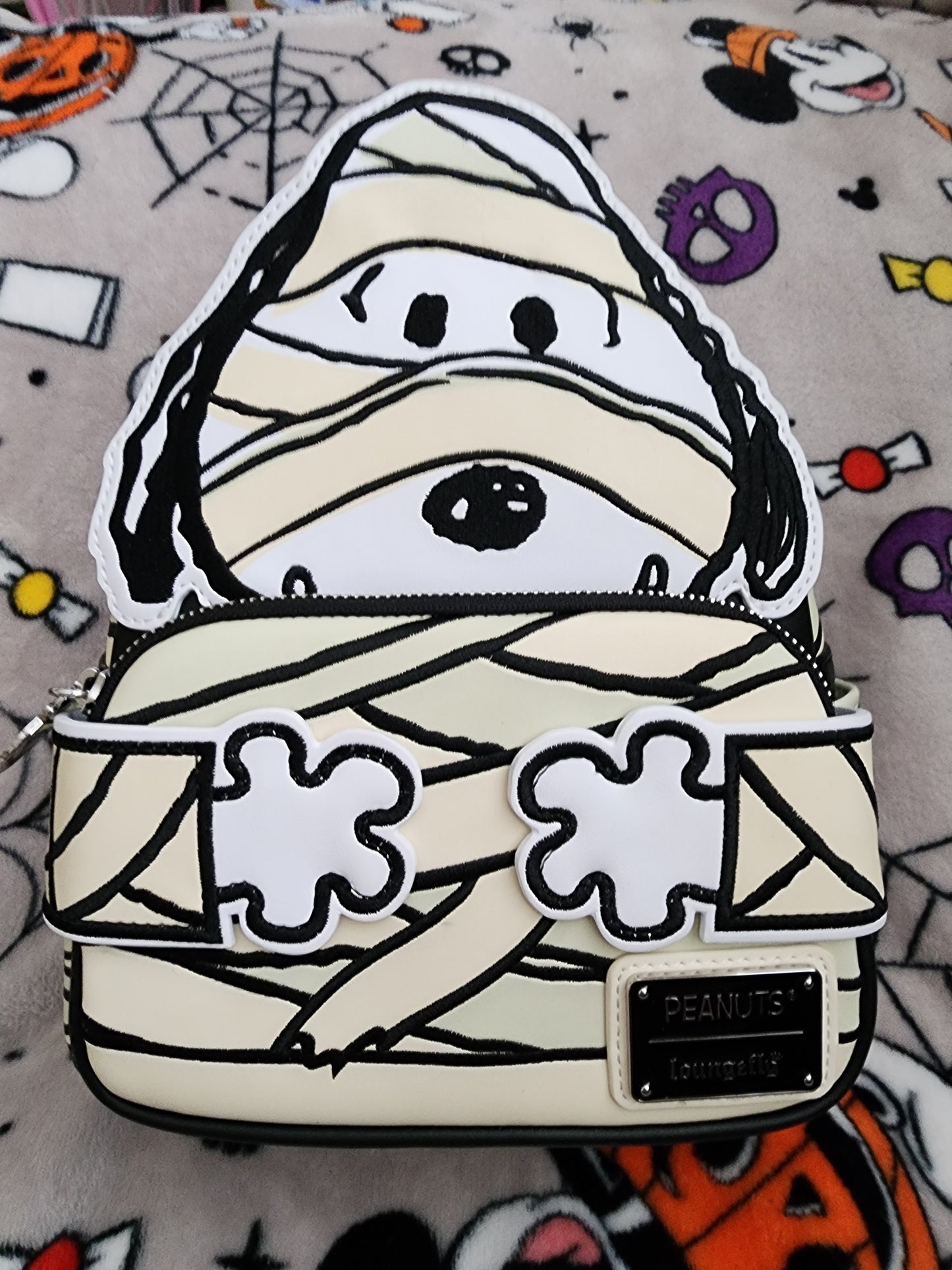 Loungefly Peanuts Snoopy as a Mummy Halloween Backpack