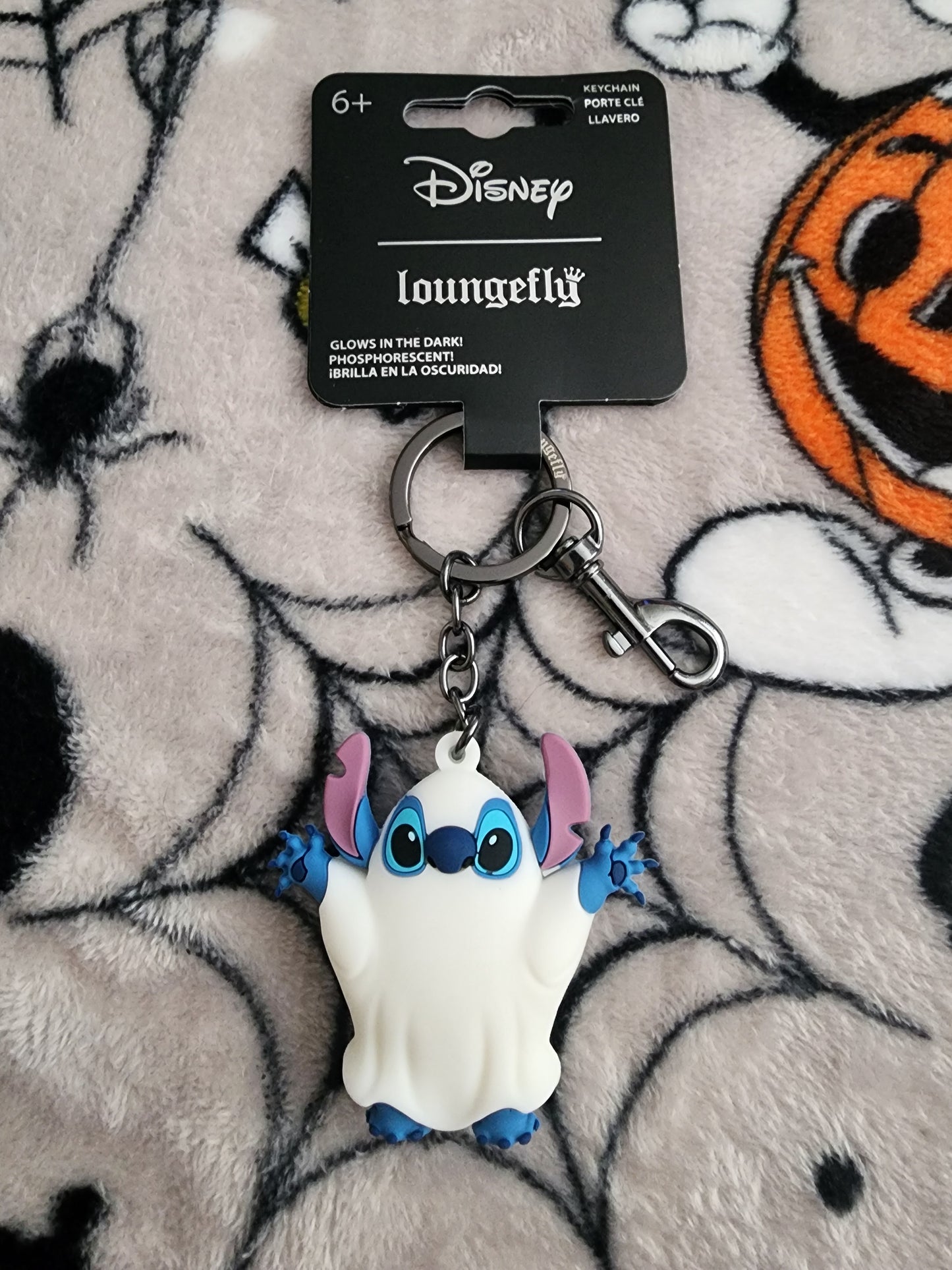 Loungefly Disney Stitch as a Ghost Halloween Keychain