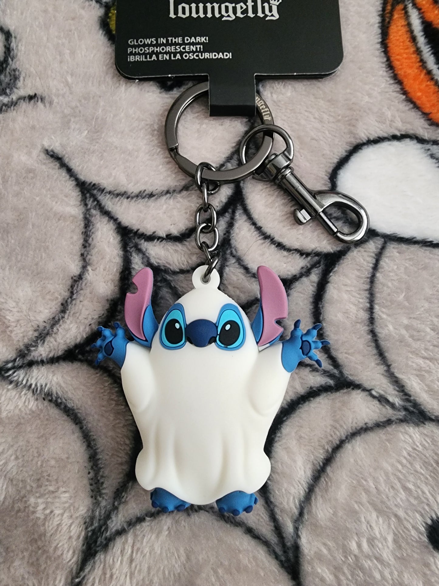 Loungefly Disney Stitch as a Ghost Halloween Keychain