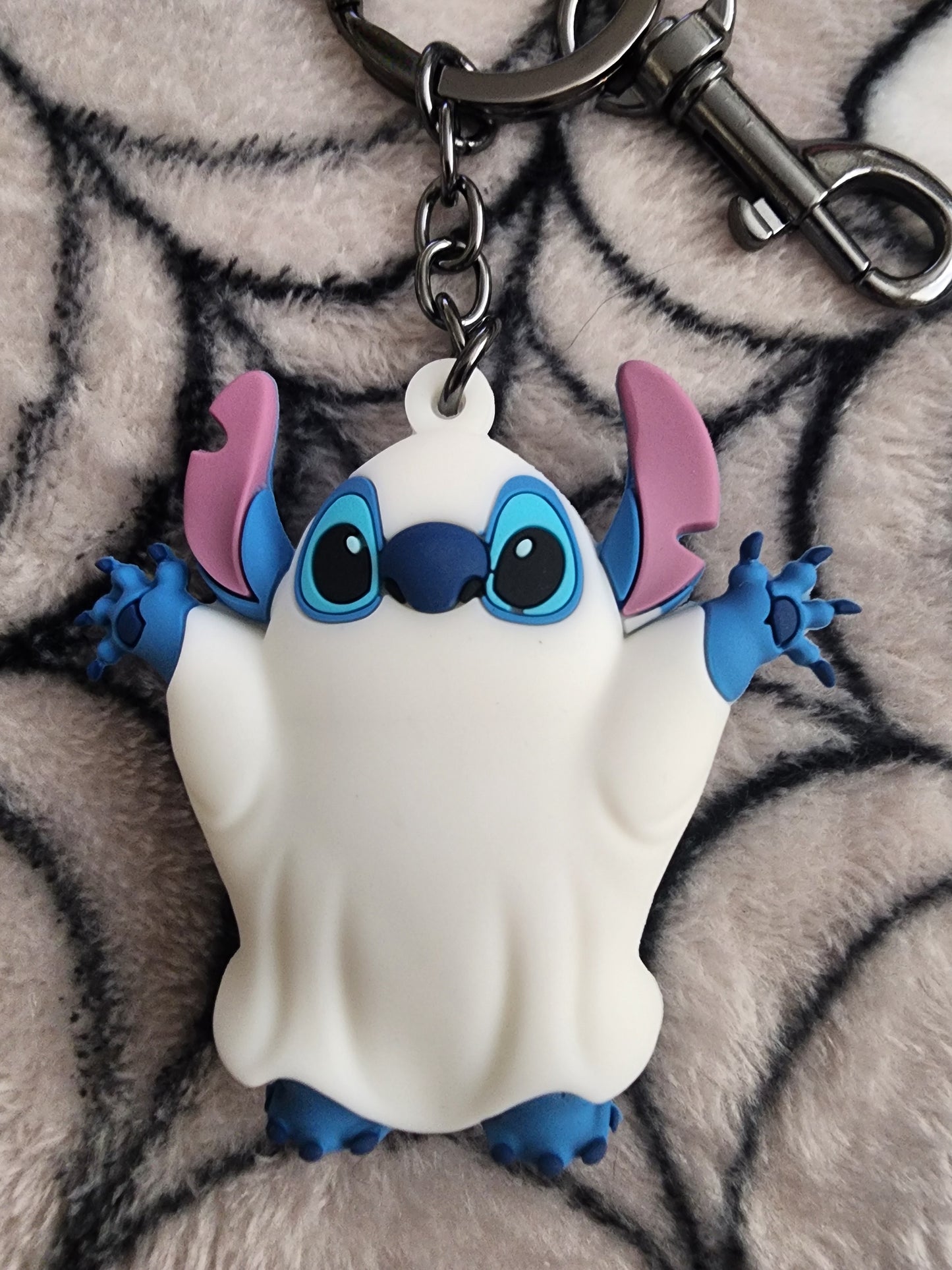 Loungefly Disney Stitch as a Ghost Halloween Keychain