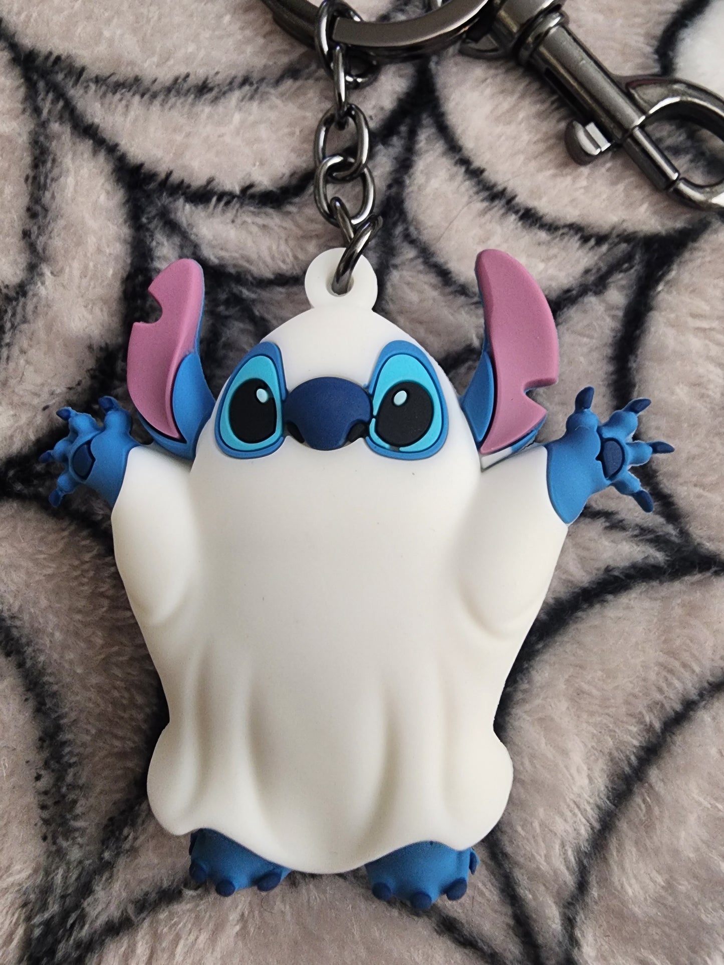 Loungefly Disney Stitch as a Ghost Halloween Keychain