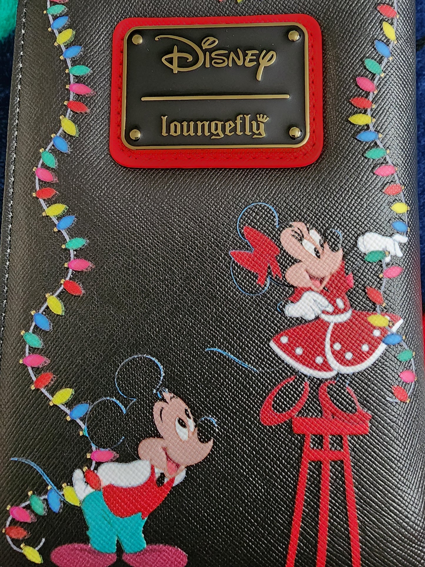 Loungefly Disney Mickey Mouse and Friends Holiday Lights Wallet