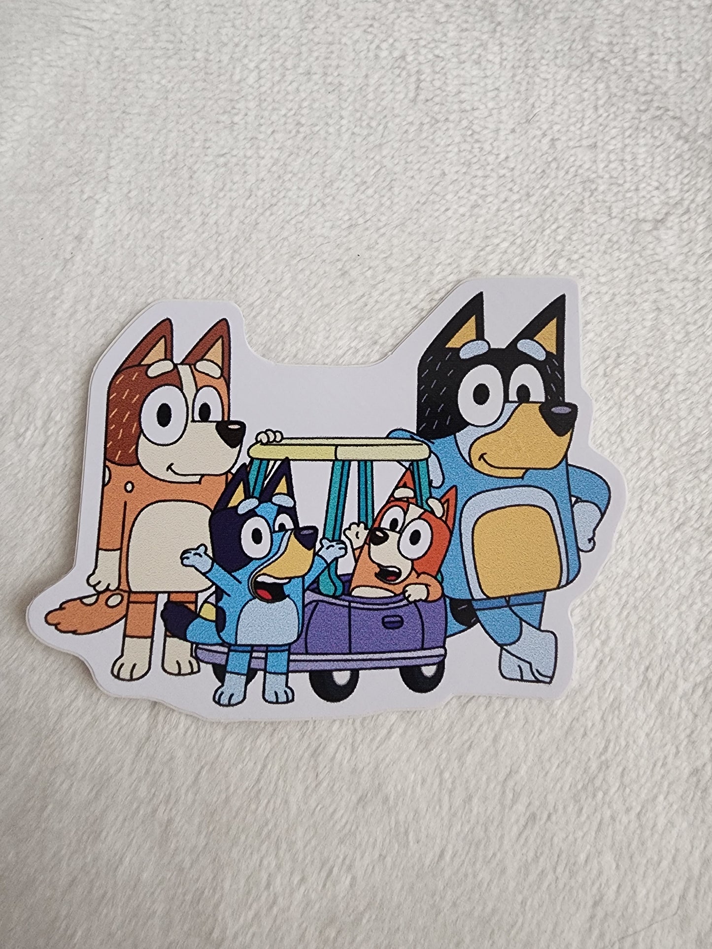 Bluey, Bingo, Mum and Dad Sticker