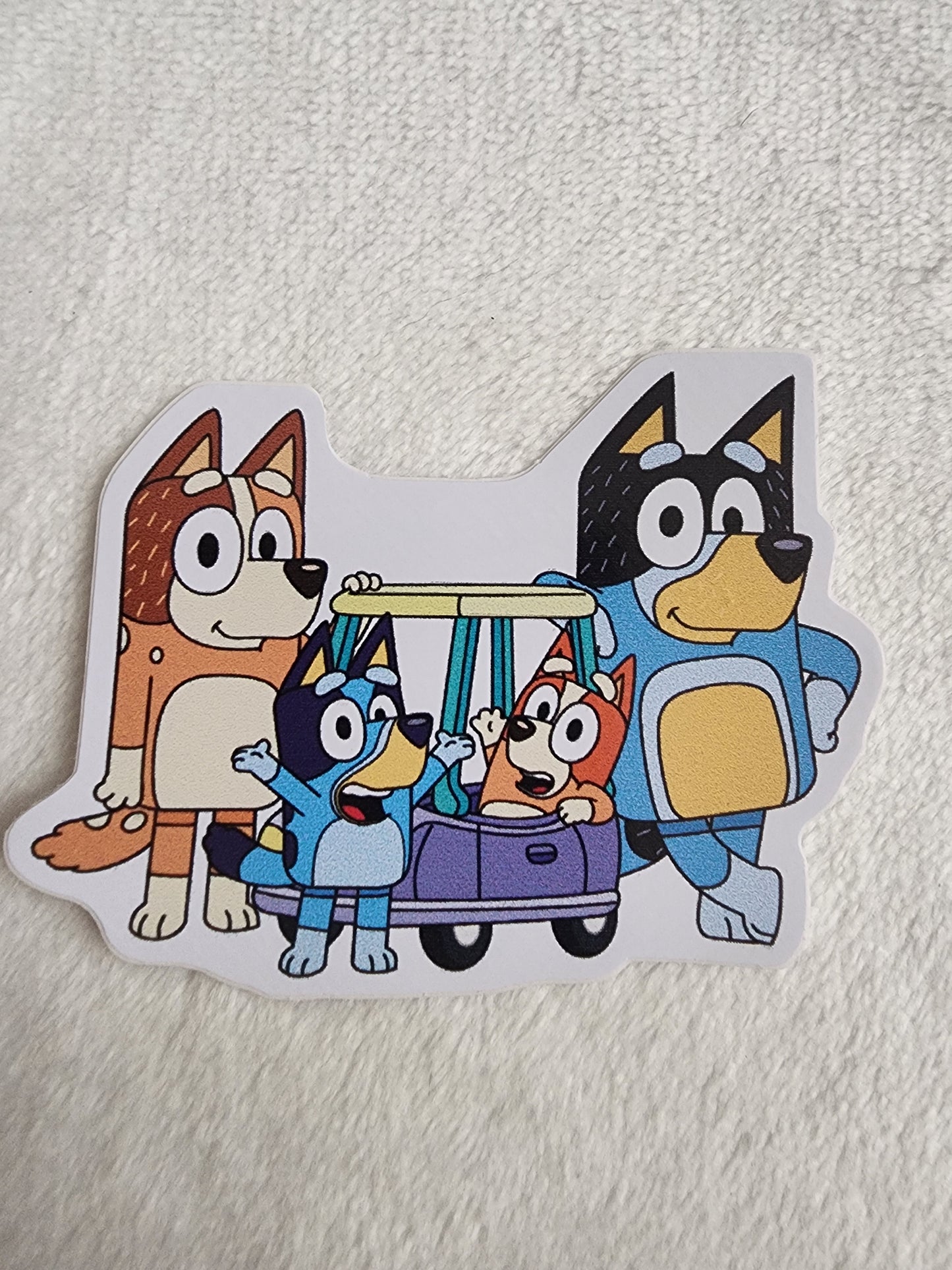 Bluey, Bingo, Mum and Dad Sticker