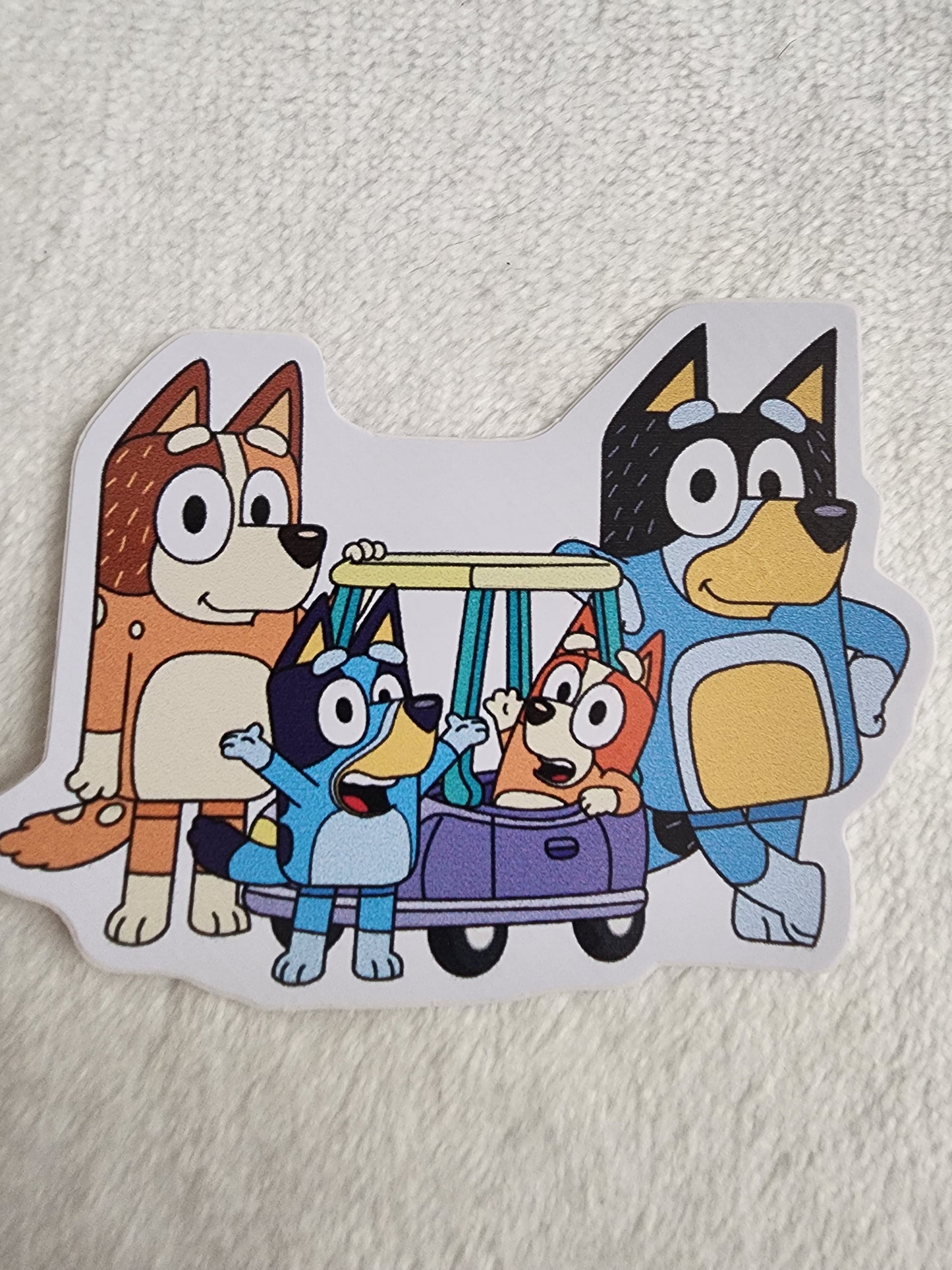 Bluey, Bingo, Mum and Dad Sticker