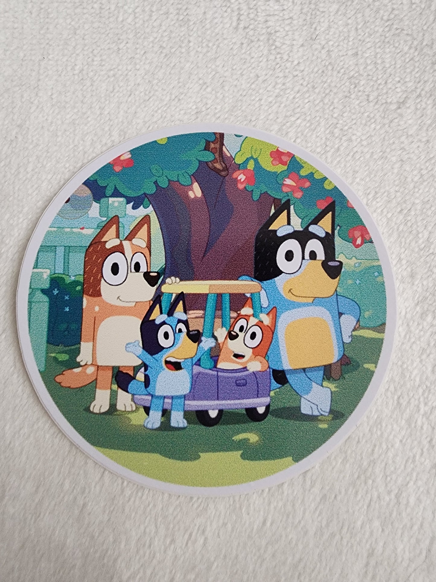 Bluey and Bingo as Grannies Sticker