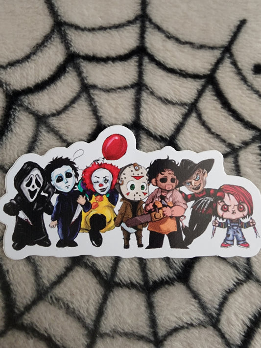 Horror Movies Icon Character Sticker