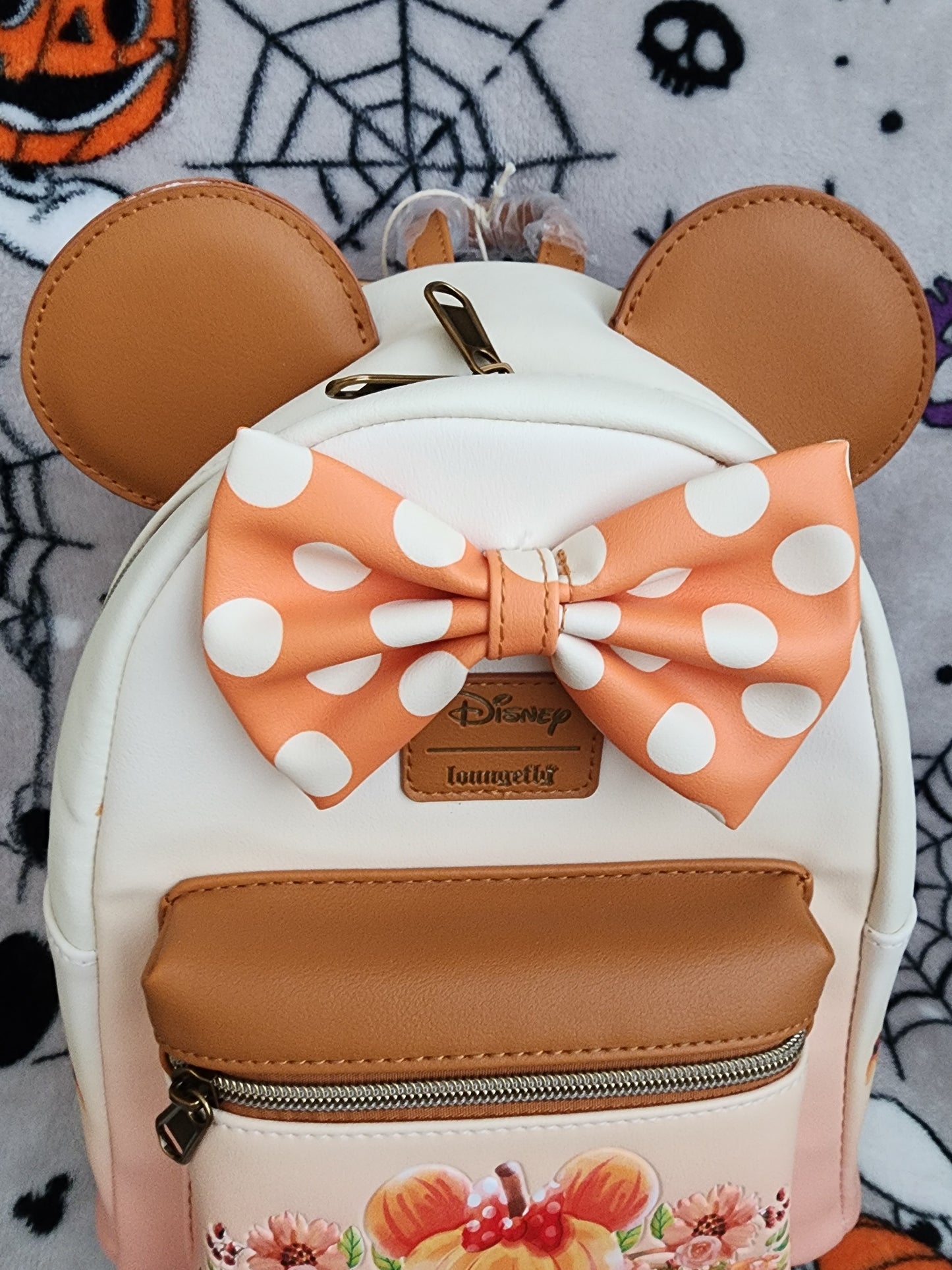 Loungefly Disney Minnie Mouse Fall Pumpkin Backpack