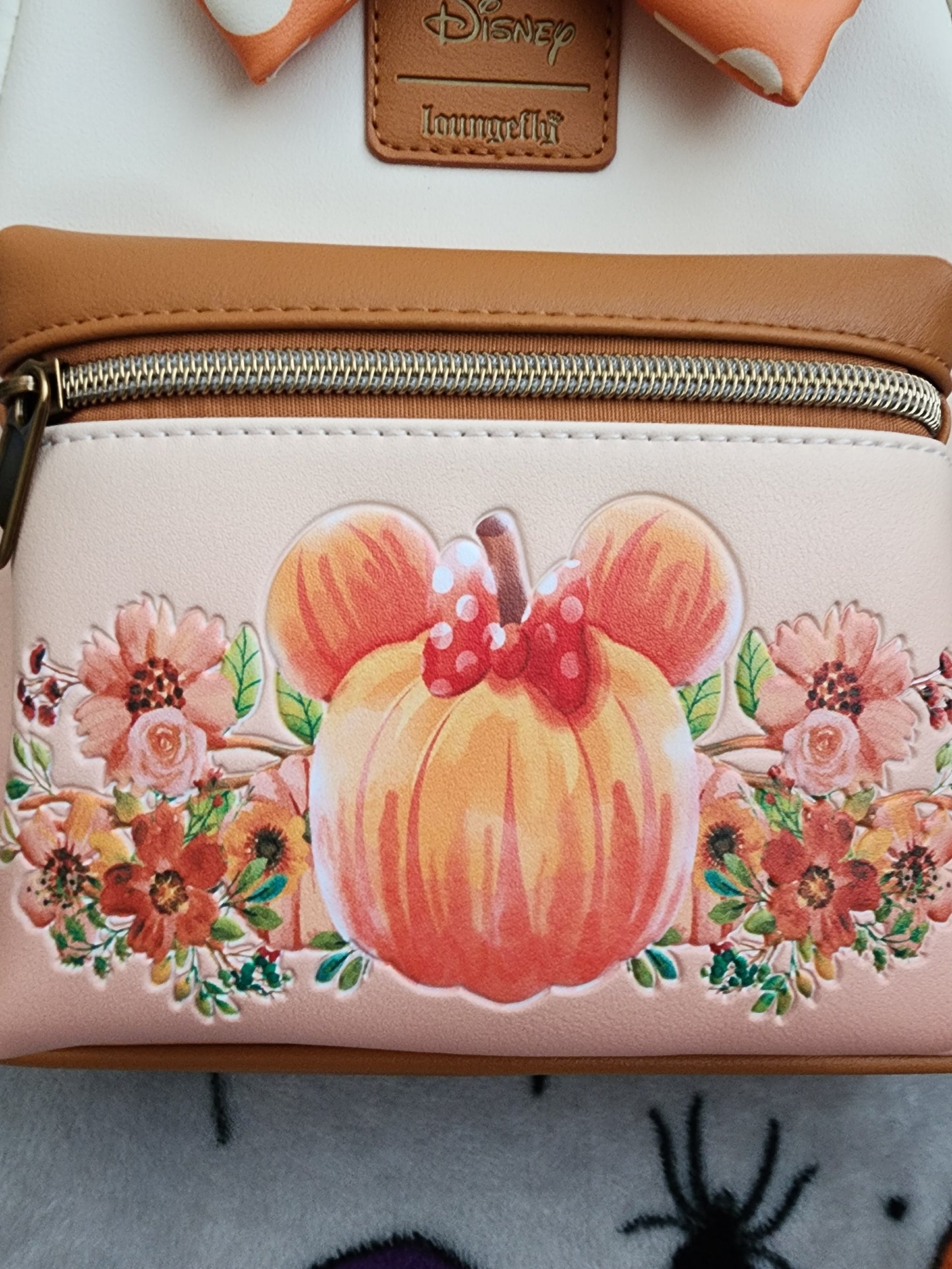 Loungefly Disney Minnie Mouse Fall Pumpkin Backpack