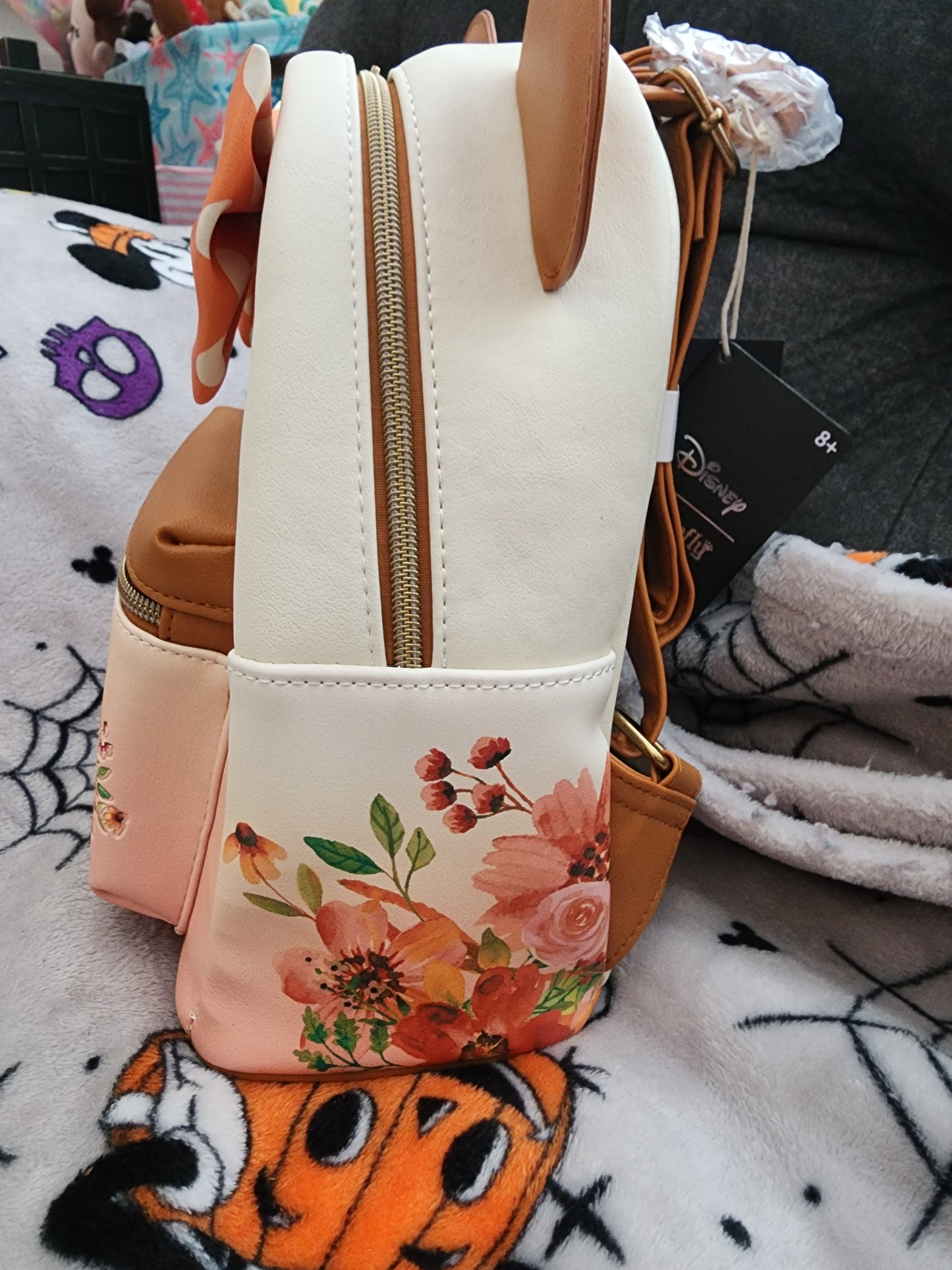 Loungefly Disney Minnie Mouse Fall Pumpkin Backpack