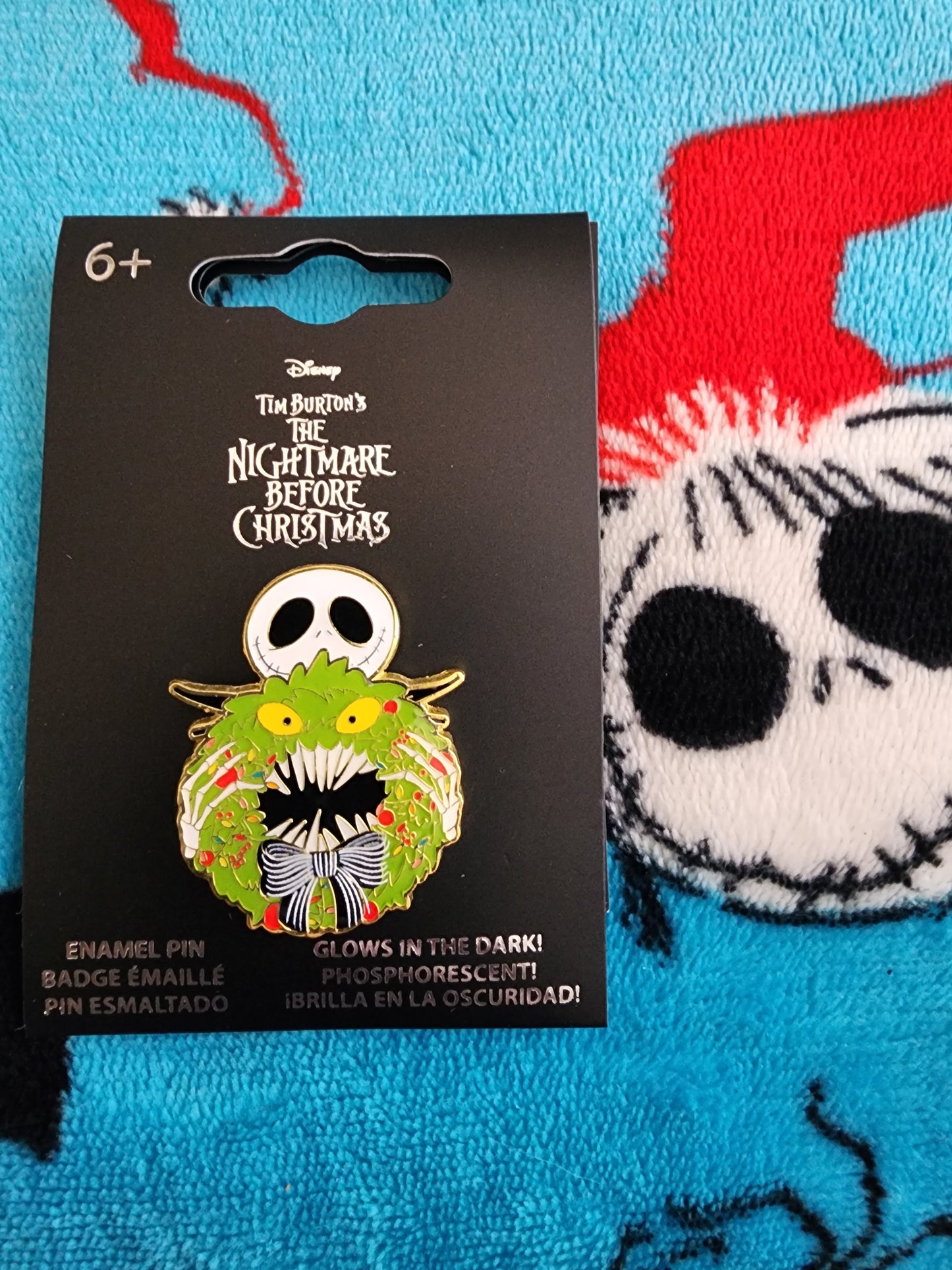 Loungefly Disney Nightmare Before Christmas Wreath Pin