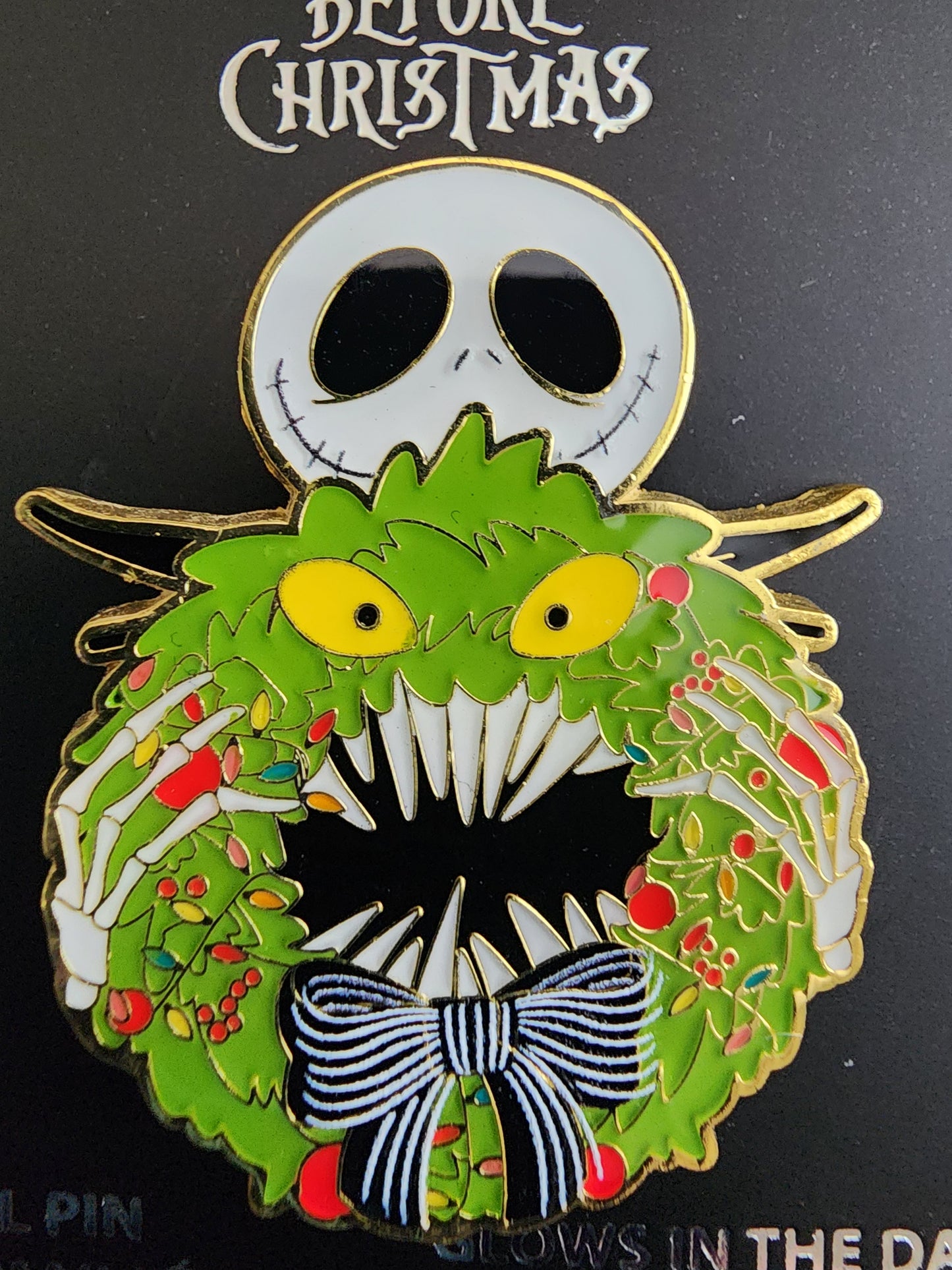 Loungefly Disney Nightmare Before Christmas Wreath Pin