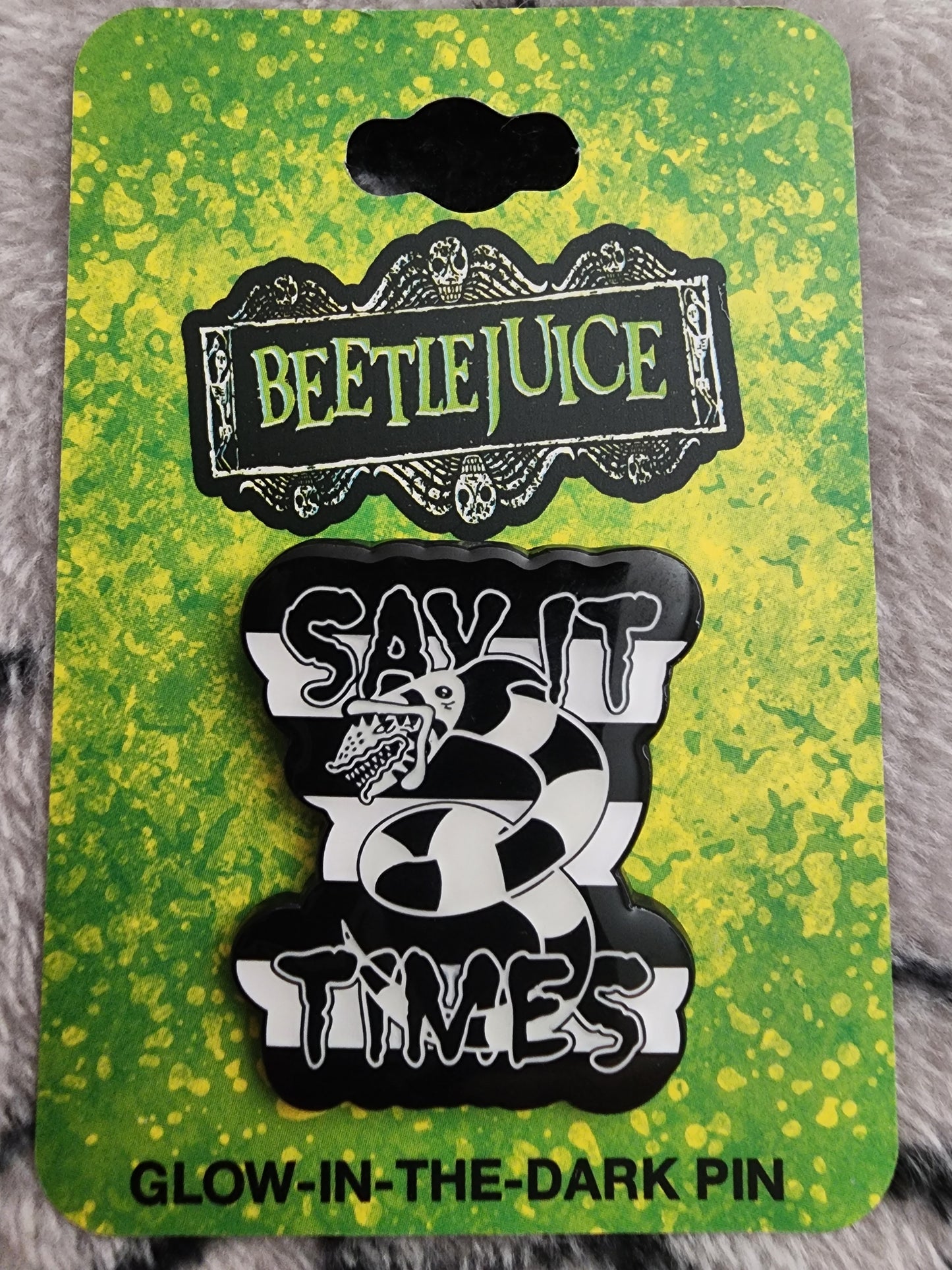 Beetlejuice Sandworm Pin