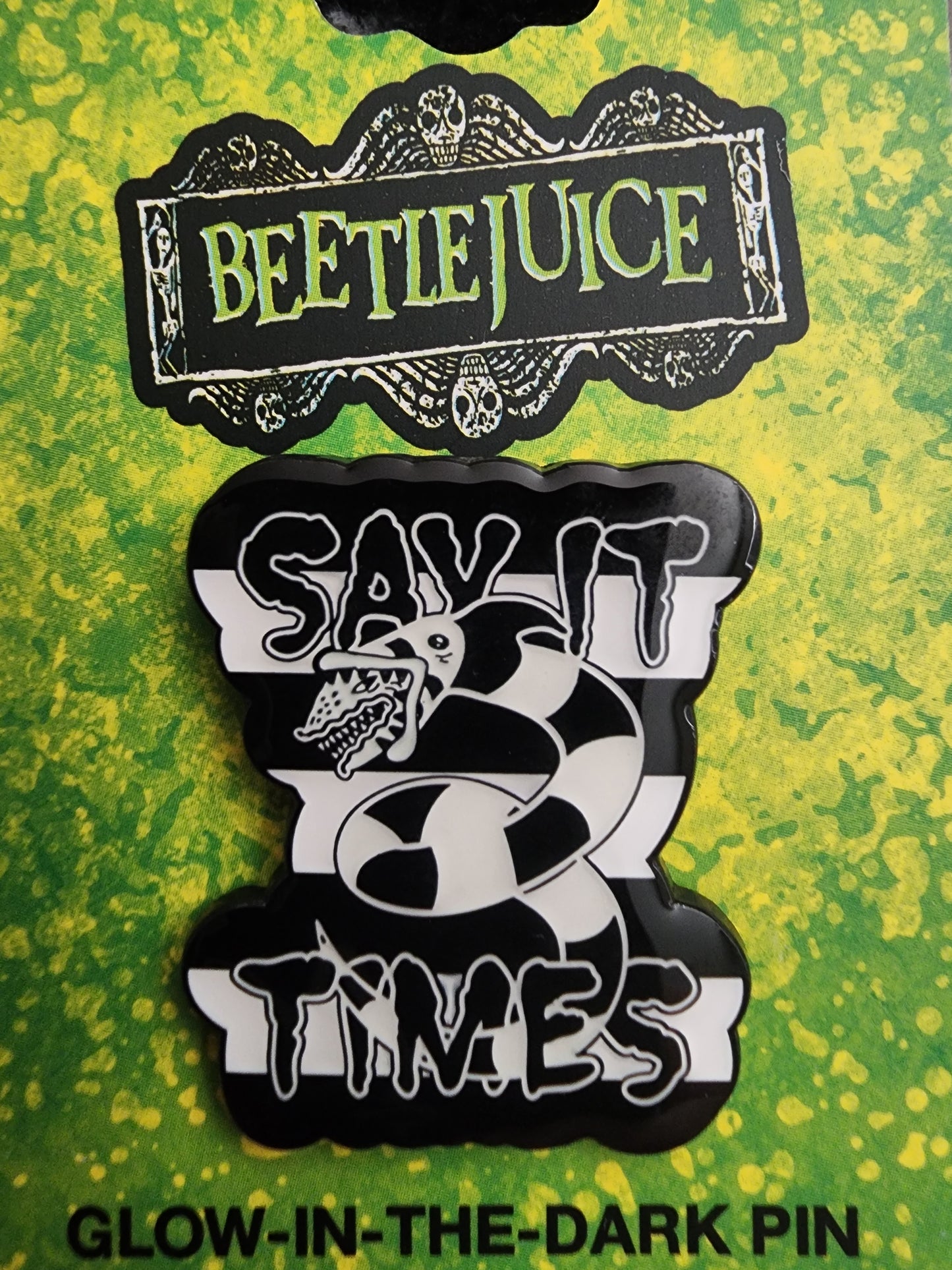 Beetlejuice Sandworm Pin