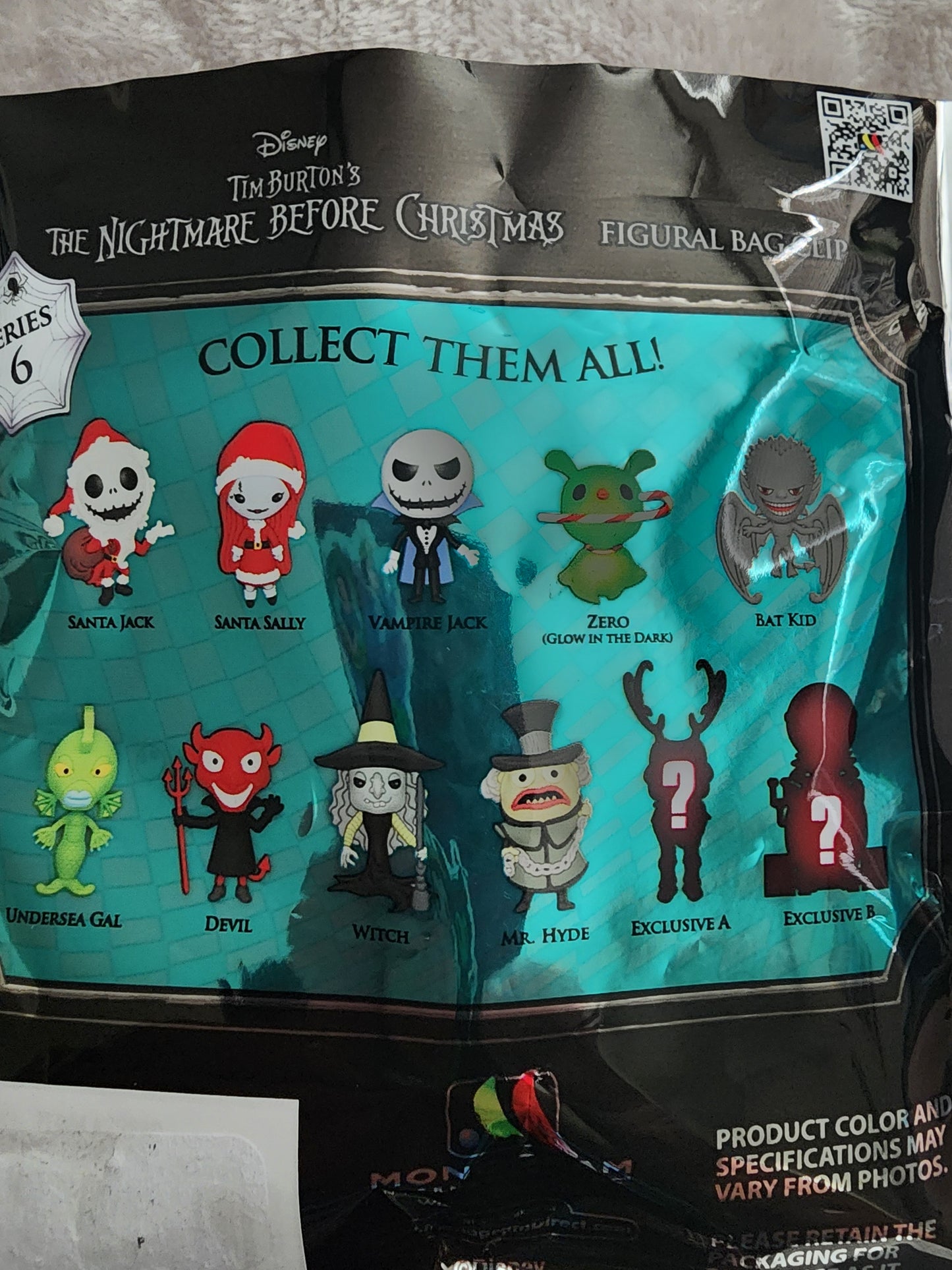 Disney Nightmare Before Christmas Series 6 Exclusive Mystery Bag Clips