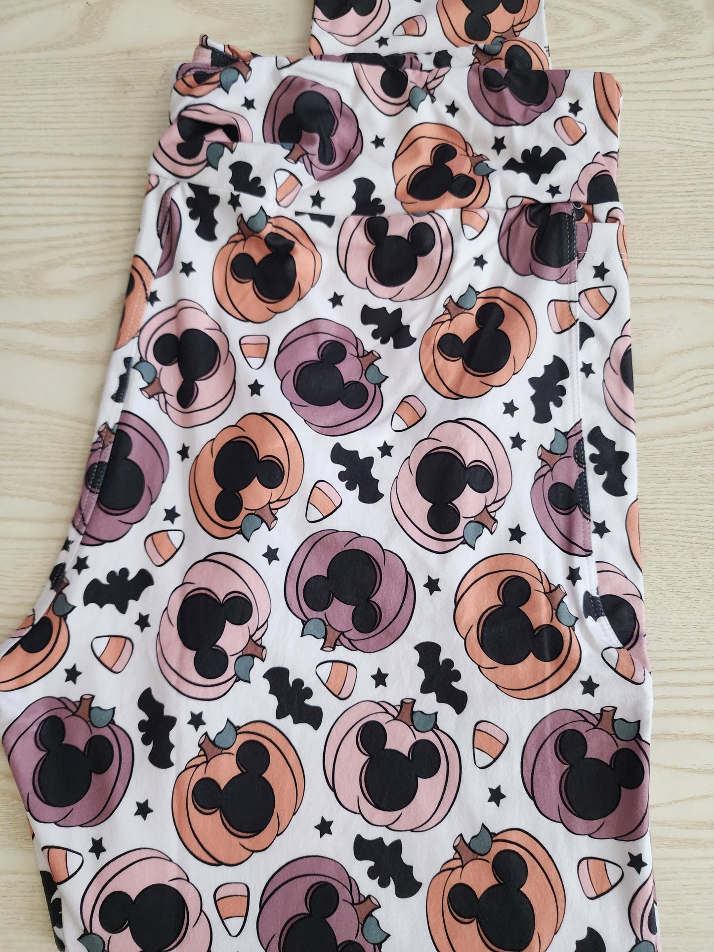 CP Disney Mickey Head Pumpkins Halloween Leggings