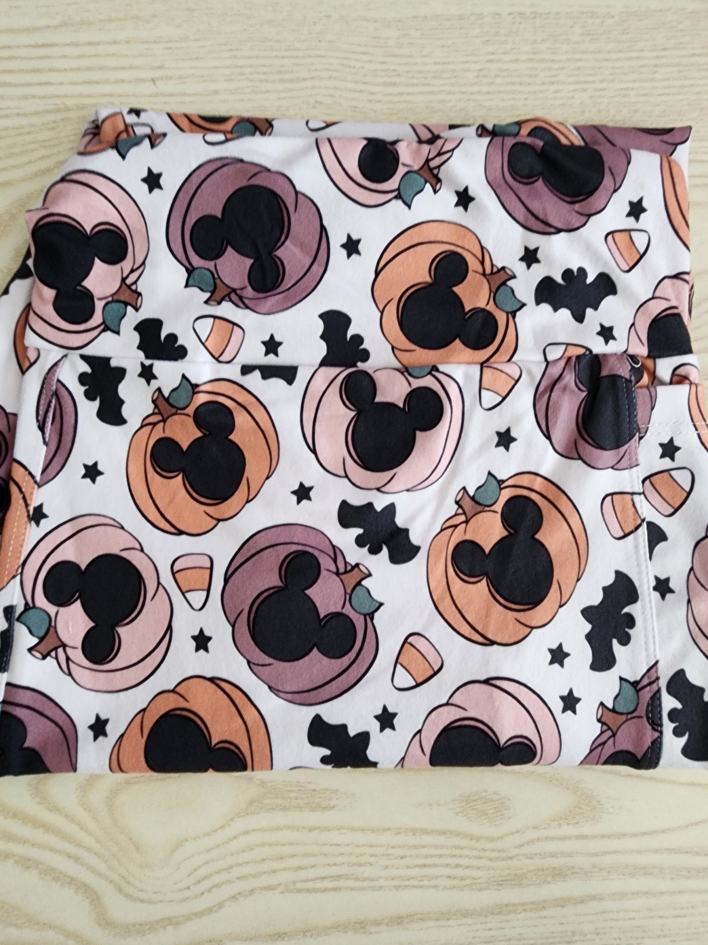 CP Disney Mickey Head Pumpkins Halloween Leggings