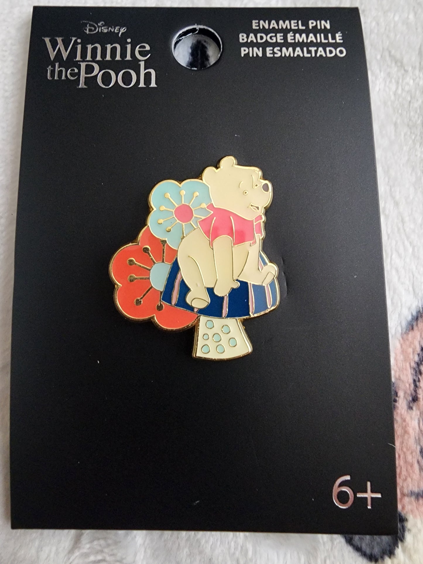 Loungefly Disney Winnie the Pooh Flowers and Mushrooms Pin