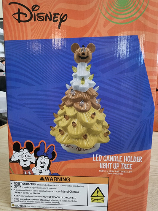 Disney Mickey Mouse Halloween LED Ceramic Little Up Tree