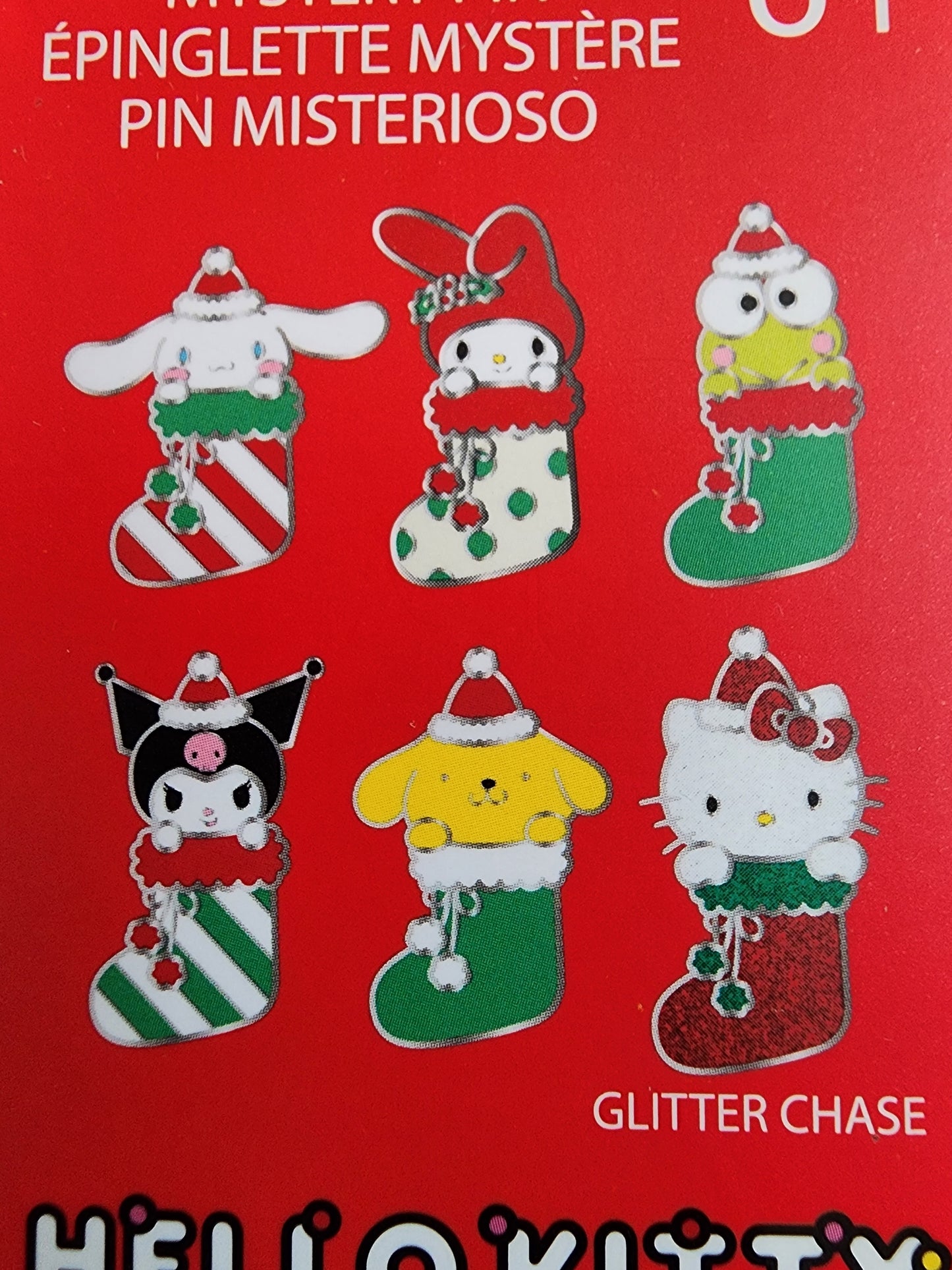 Loungefly Hello Kitty and Friends Christmas Stockings Mystery Pins