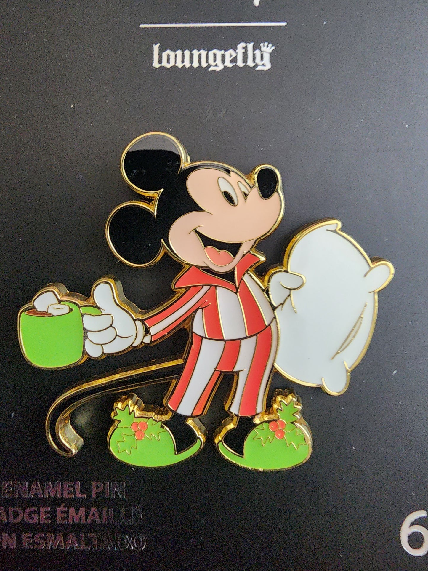 Loungefly Disney Mickey Mouse Holiday PJ's Pin