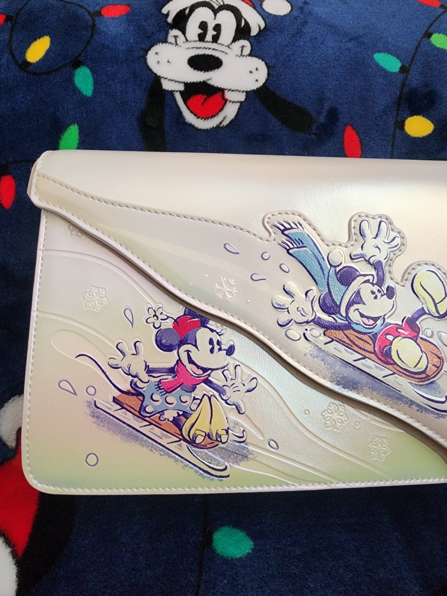 Loungefly Disney Mickey and Friends Winter Fun Crossbody Bag