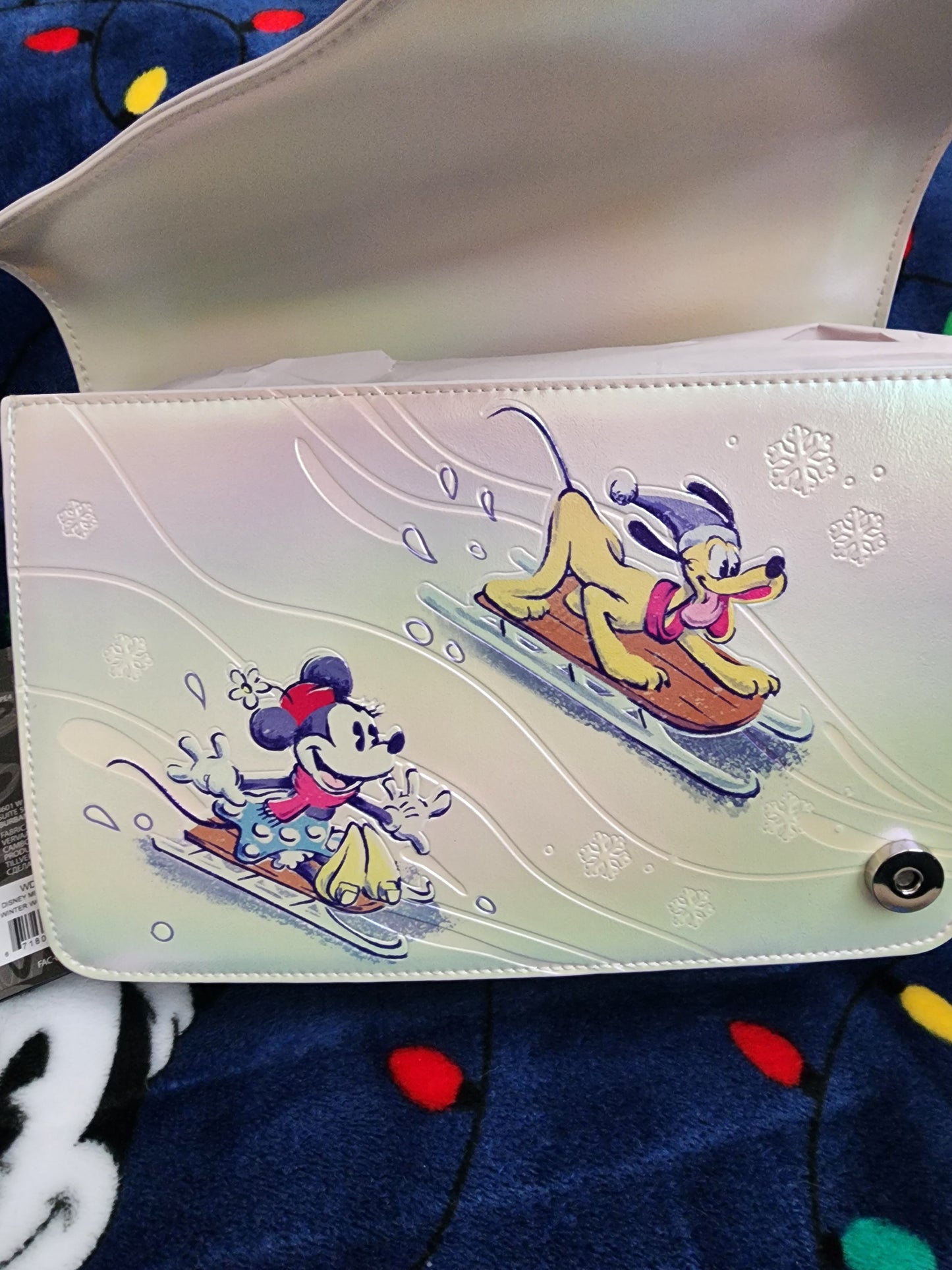 Loungefly Disney Mickey and Friends Winter Fun Crossbody Bag