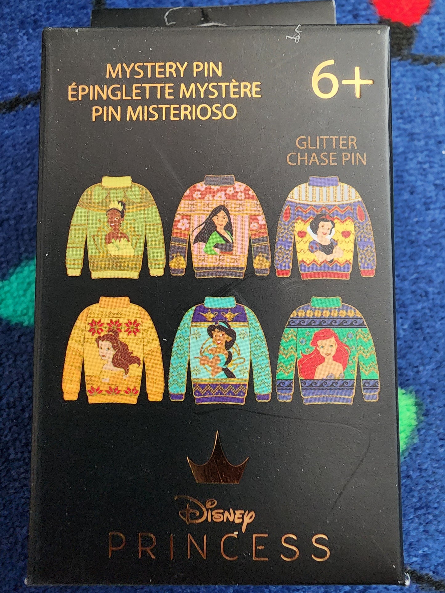 Loungefly Disney Princess Ugly Christmas Sweater Mystery Pins