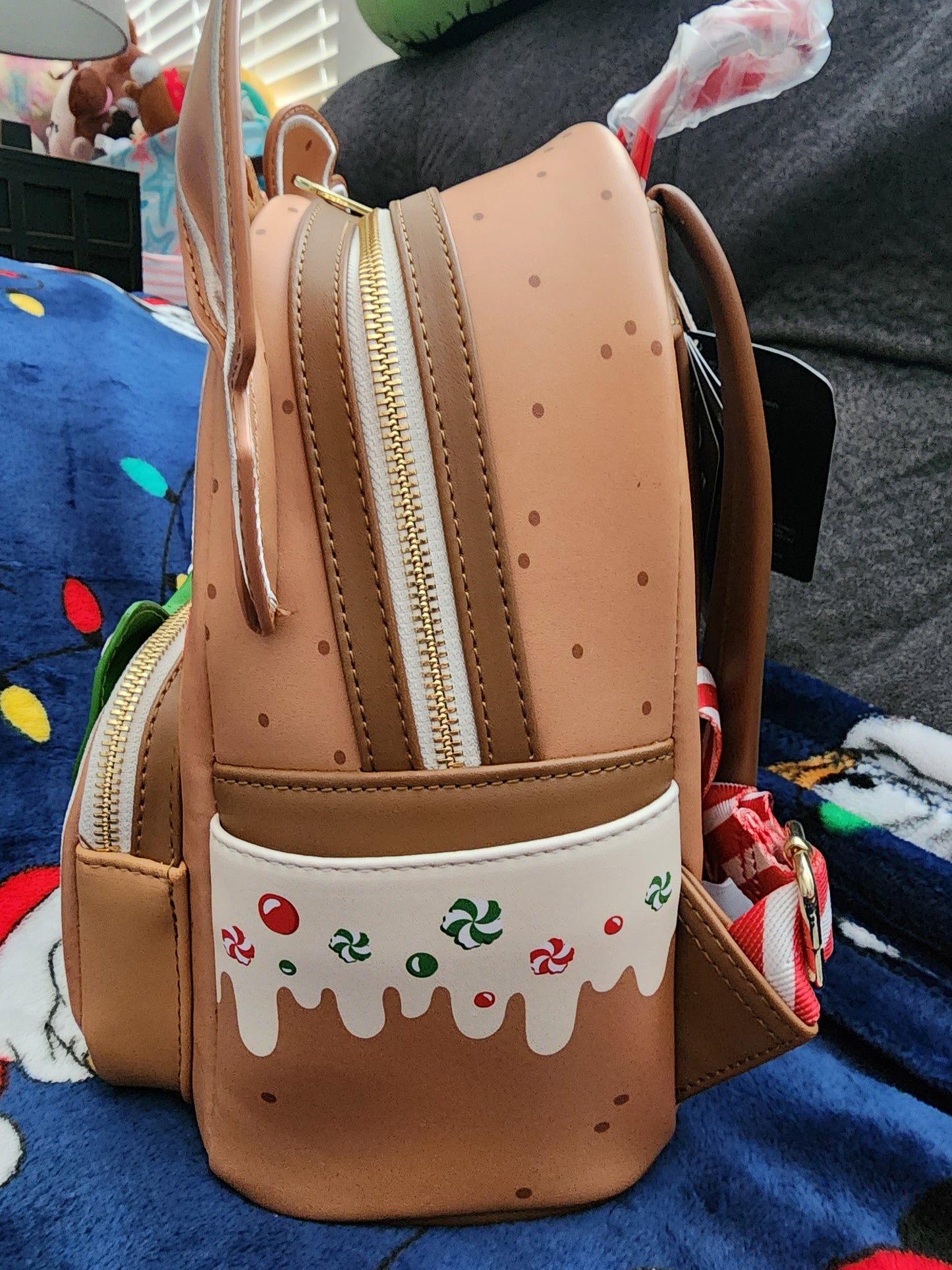 Loungefly Disney Stitch Gingerbread Holiday Backpack