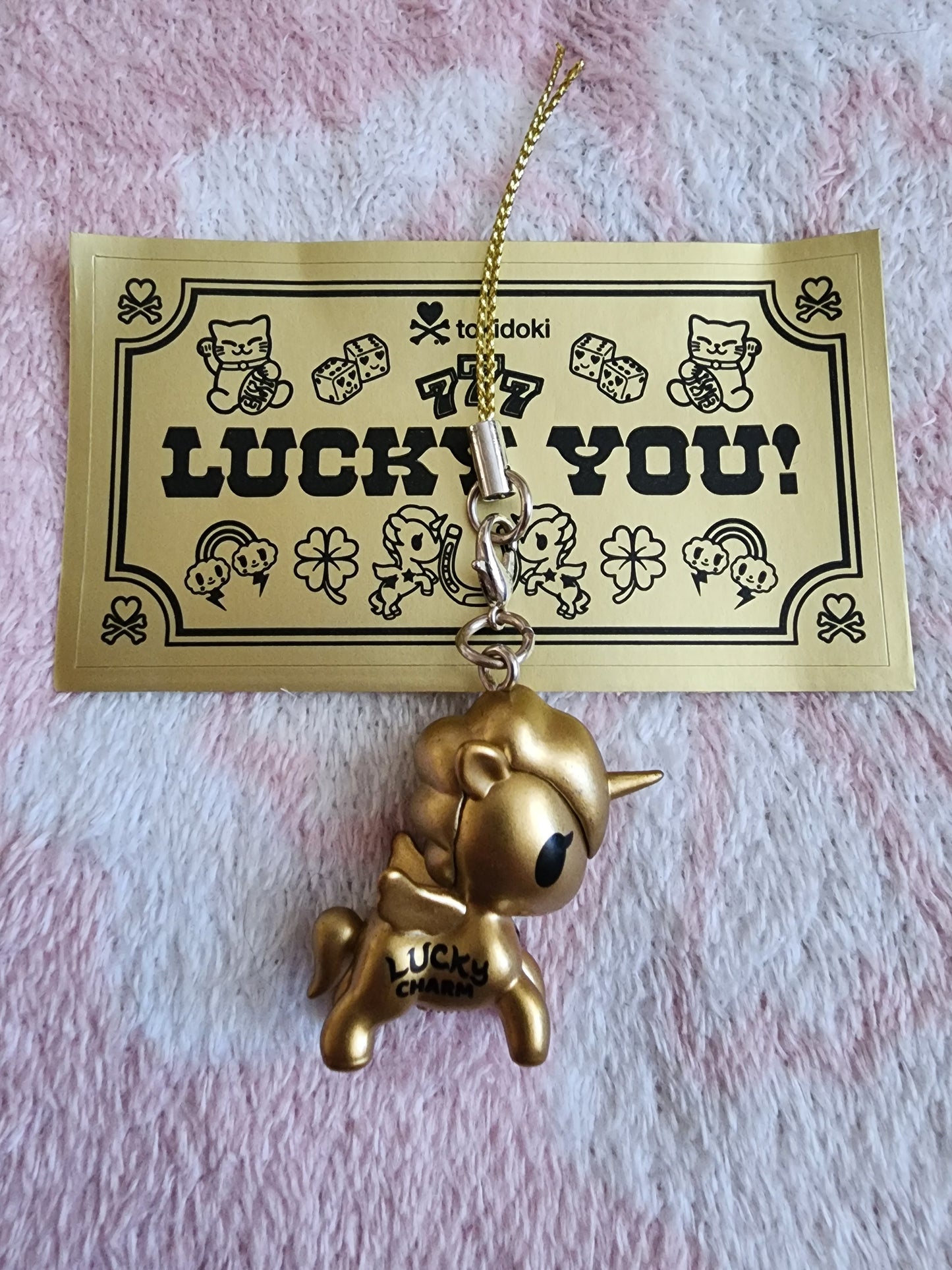 Tokidoki Unicorno Lucky Charm called Lucky Goldie Bonus from Mystery Boxes