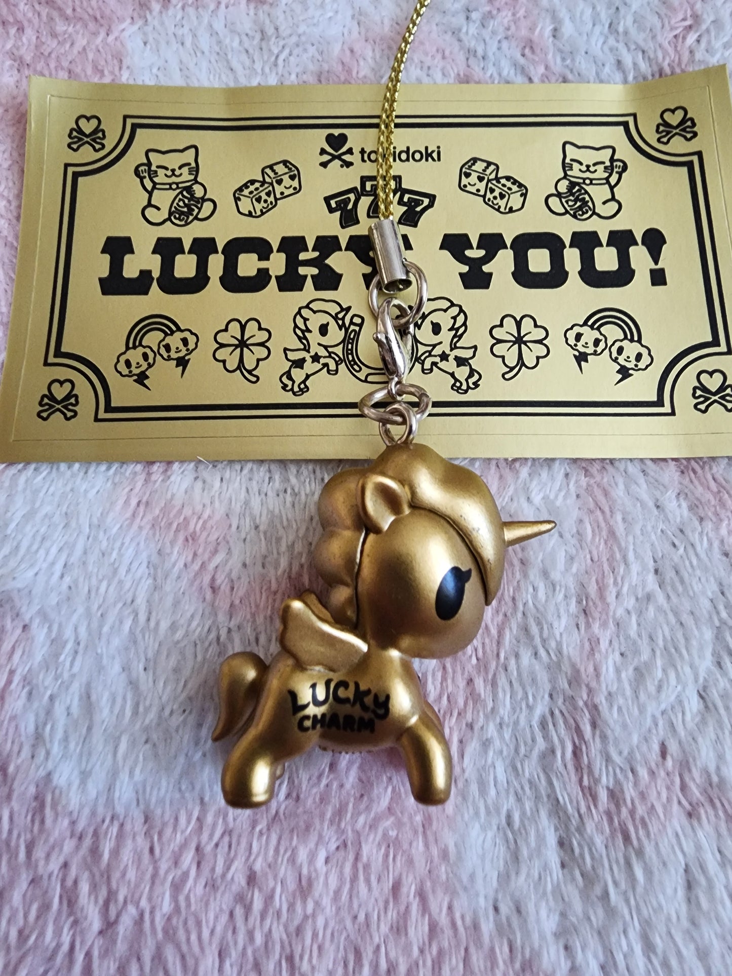 Tokidoki Unicorno Lucky Charm called Lucky Goldie Bonus from Mystery Boxes