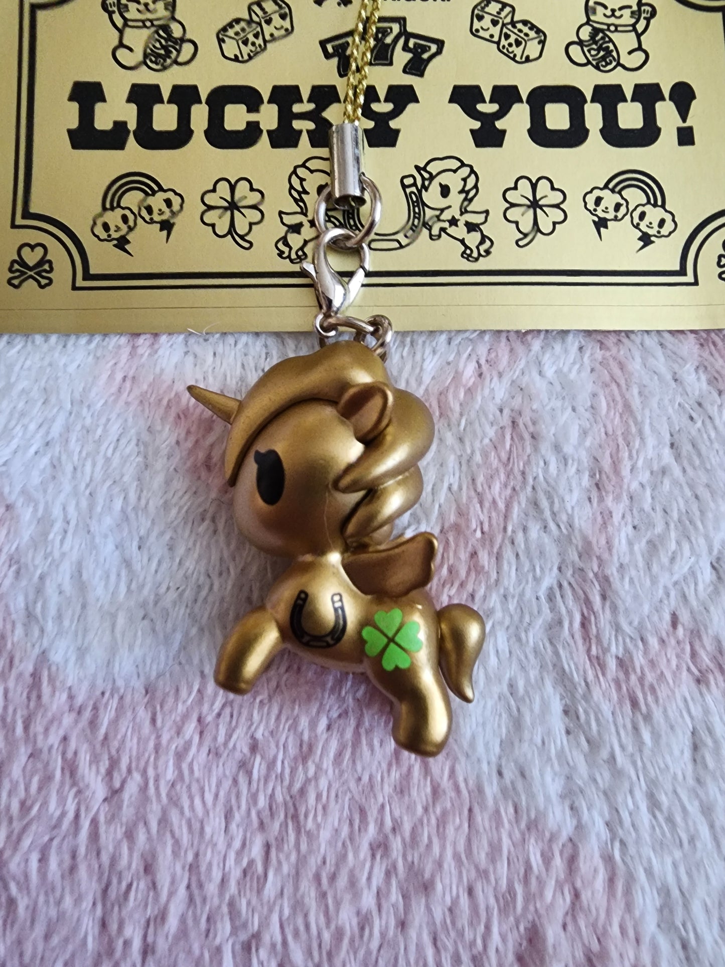 Tokidoki Unicorno Lucky Charm called Lucky Goldie Bonus from Mystery Boxes