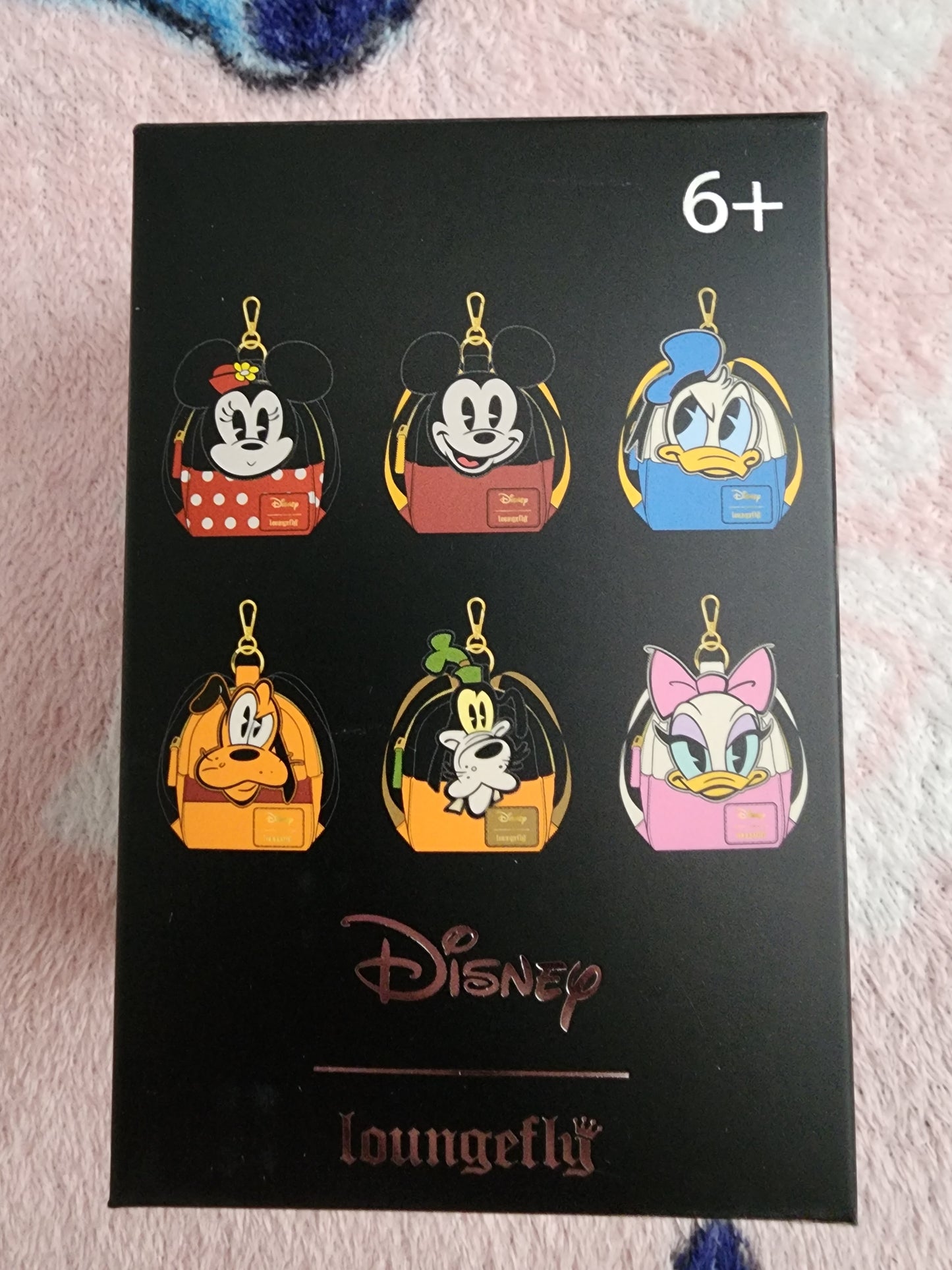 Loungefly Disney Mickey Mouse and Friends Mini-Backpack Mystery Bag Clips/Keychains