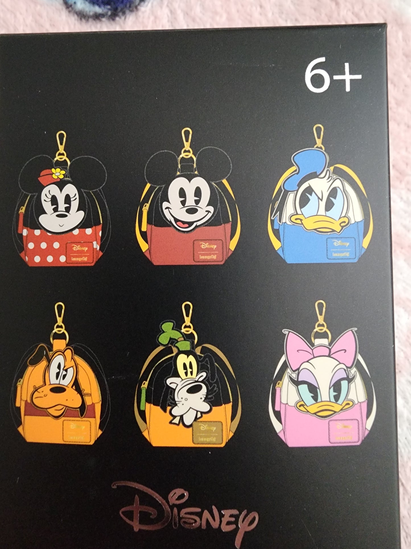 Loungefly Disney Mickey Mouse and Friends Mini-Backpack Mystery Bag Clips/Keychains