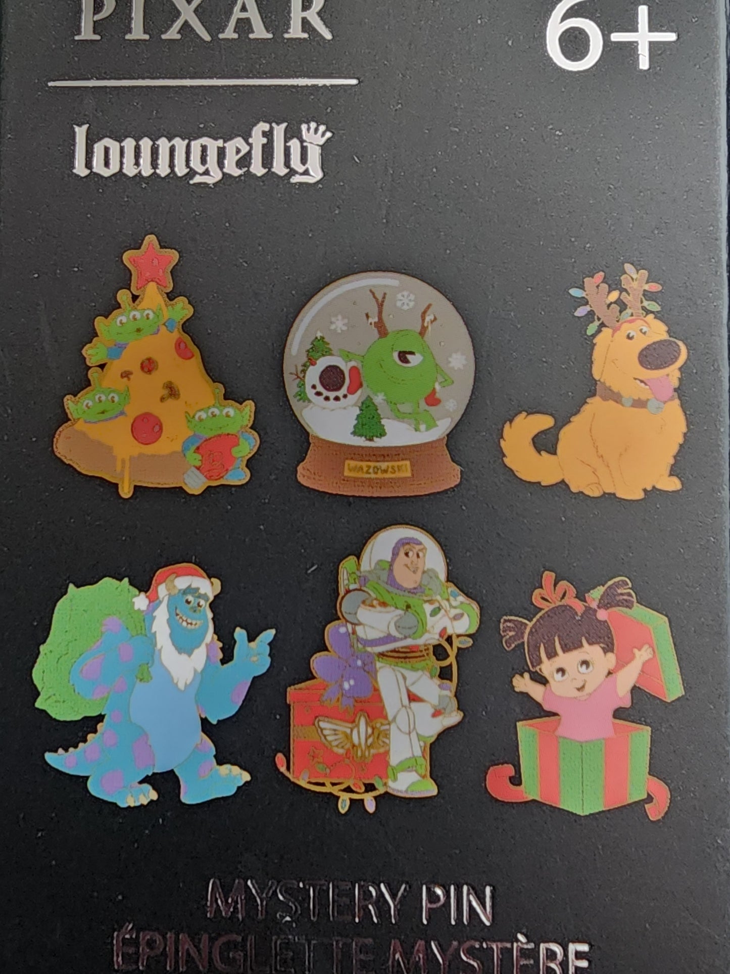 Loungefly Disney Pixar Characters Holiday Mystery Pins