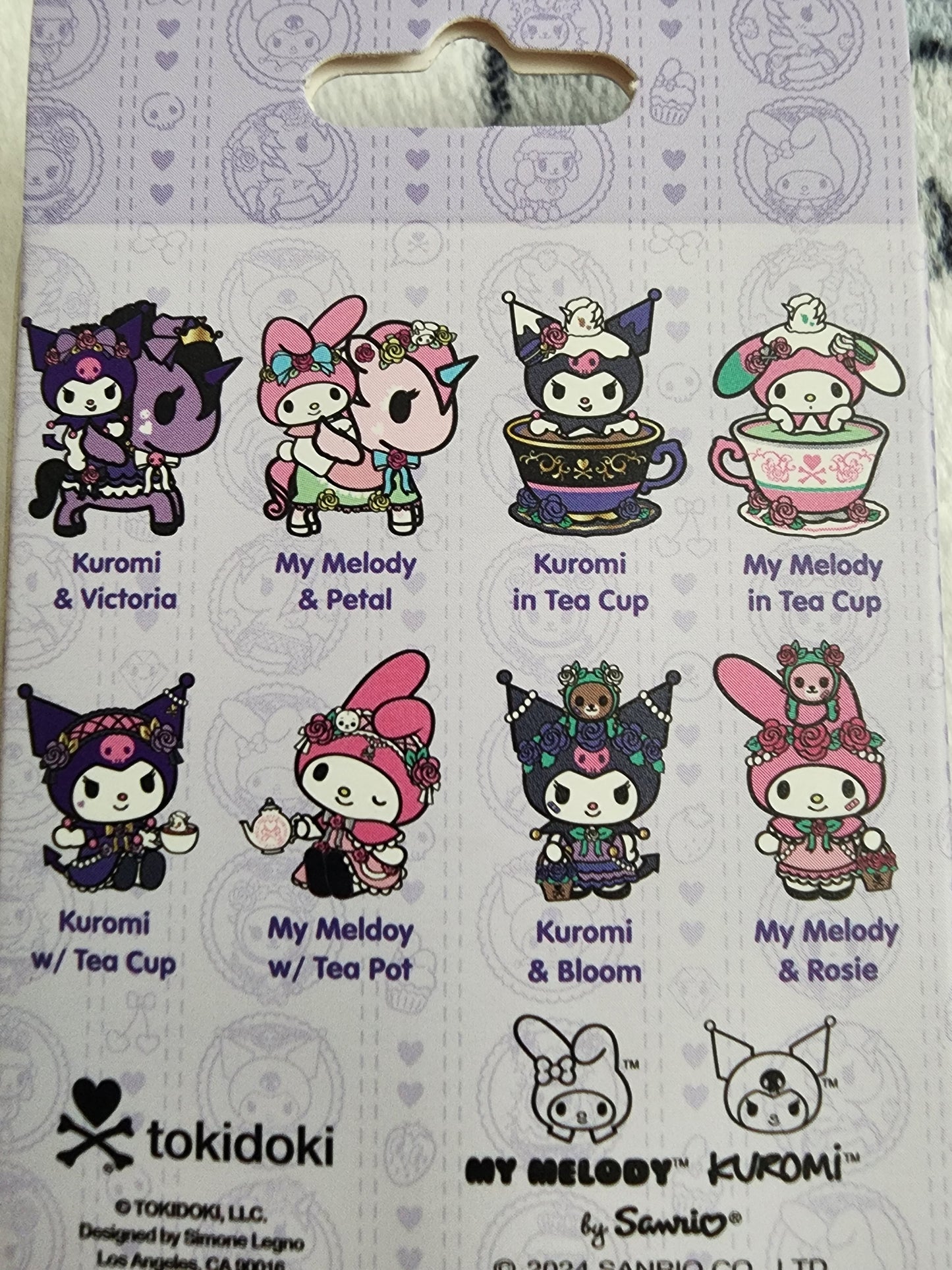 Tokidoki Kuromi & My Melody Tea Time Mystery Pins