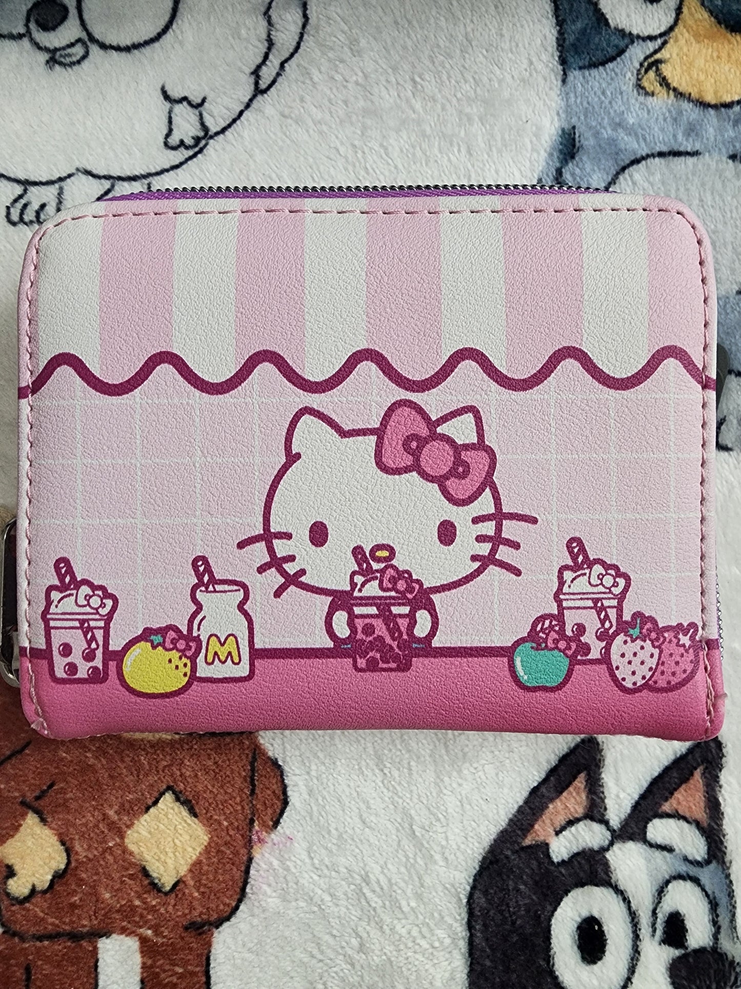 Loungefly Hello Kitty Mini Sweets Pink Stripe Wallet